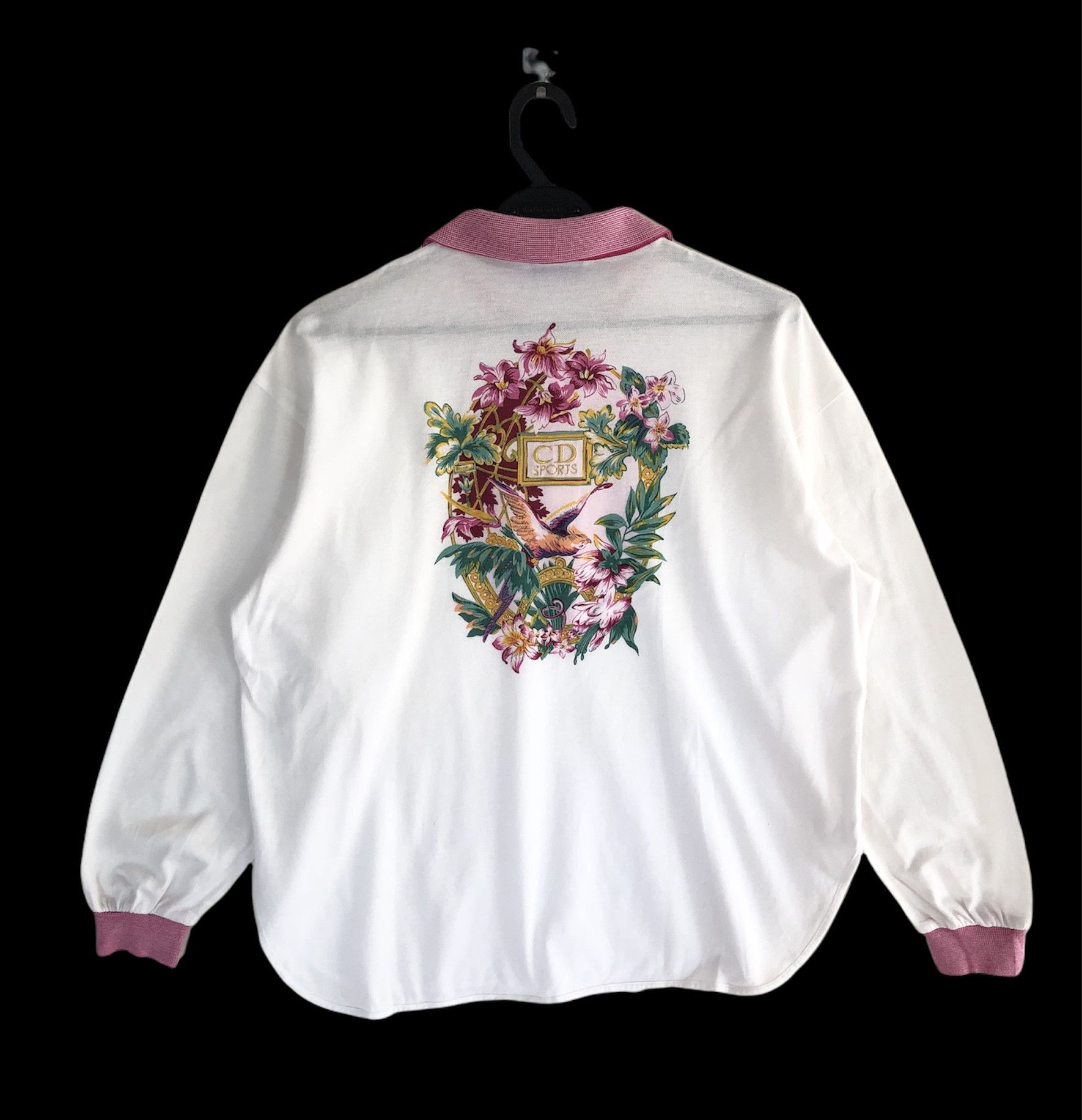 Dior RARE🔥90’S DIOR SPORTS EMBROIDERIES LOGO FLORAL L/S POLO Size US M / EU 48-50 / 2 - 1 Thumbnail