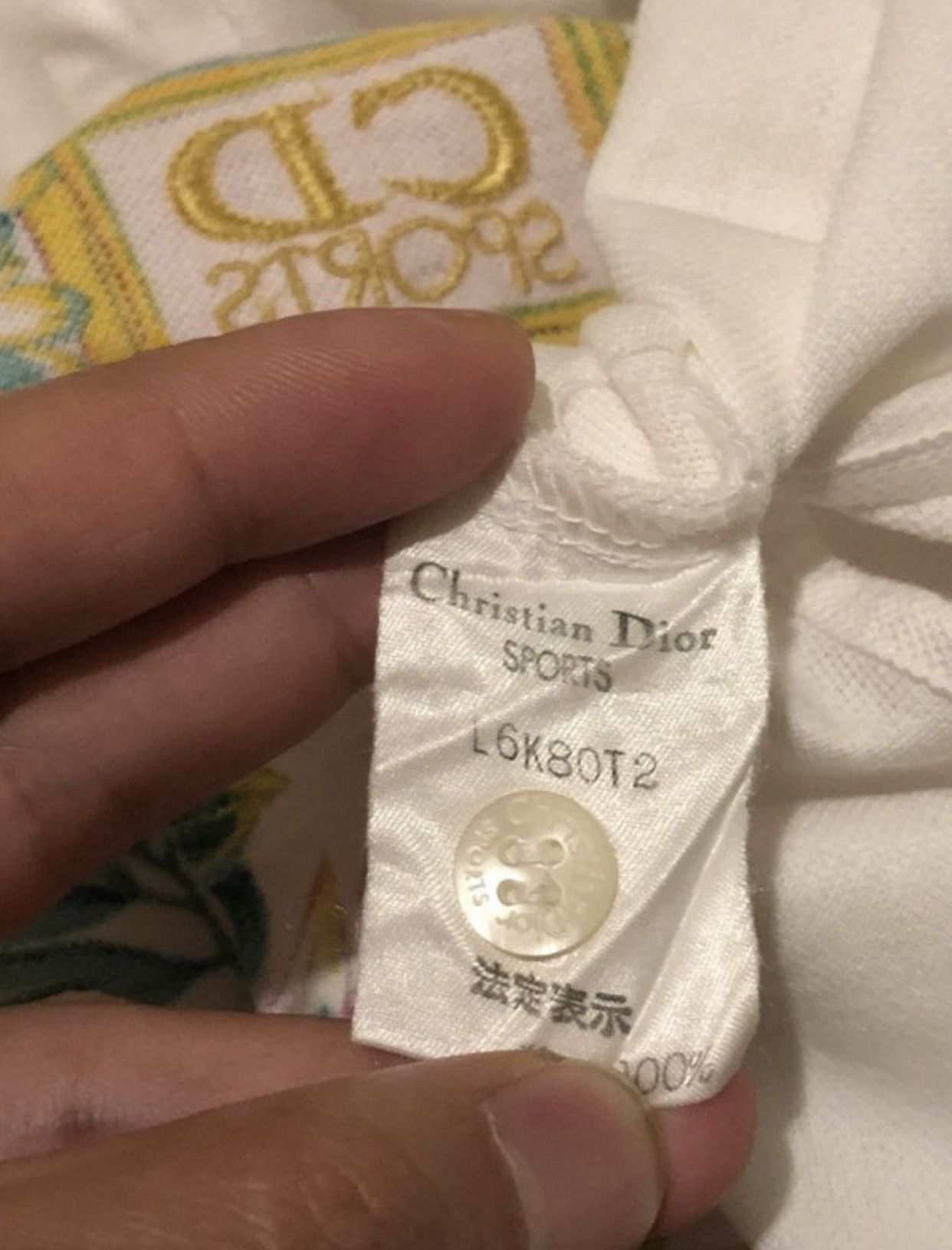 Dior RARE🔥90’S DIOR SPORTS EMBROIDERIES LOGO FLORAL L/S POLO Size US M / EU 48-50 / 2 - 10 Thumbnail