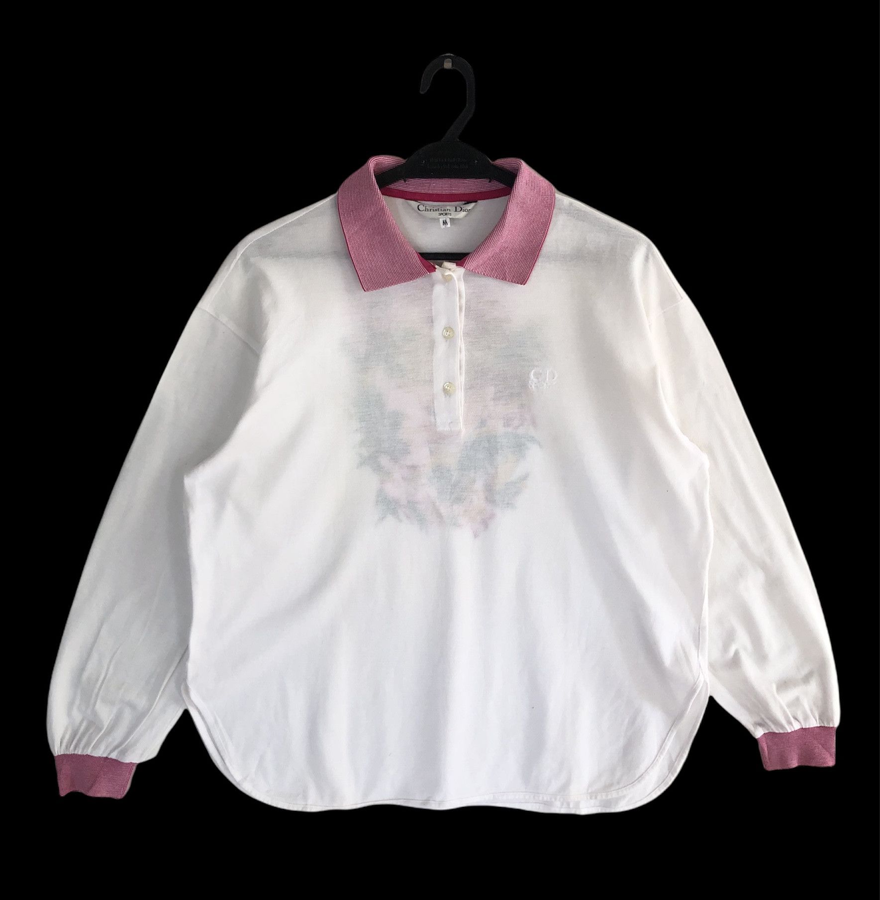 Dior RARE🔥90’S DIOR SPORTS EMBROIDERIES LOGO FLORAL L/S POLO Size US M / EU 48-50 / 2 - 2 Thumbnail