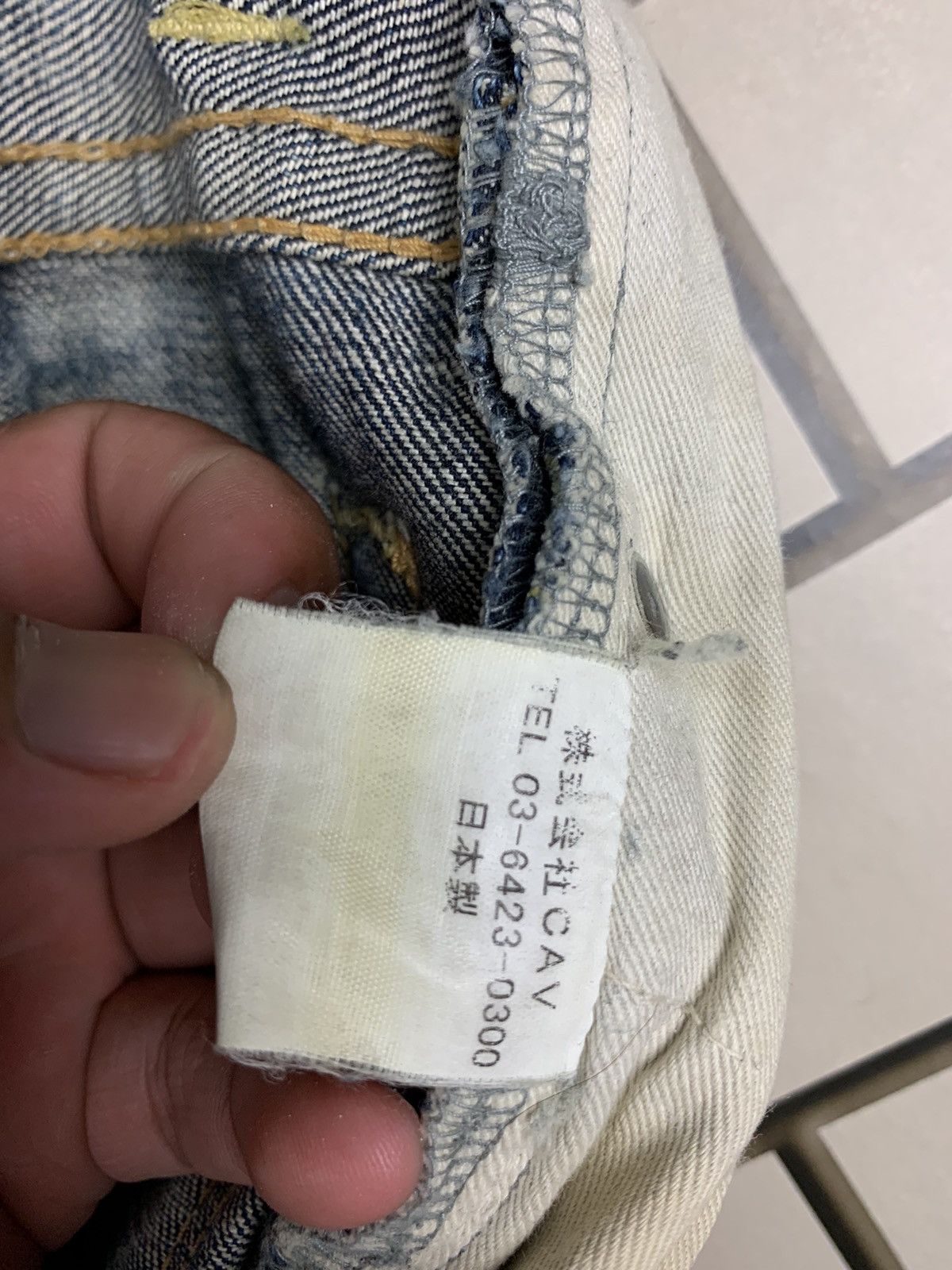 If Six Was Nine × Japanese Brand Japanese Brand CAV-000 Distressed Denim Size US 32 / EU 48 - 25 Thumbnail