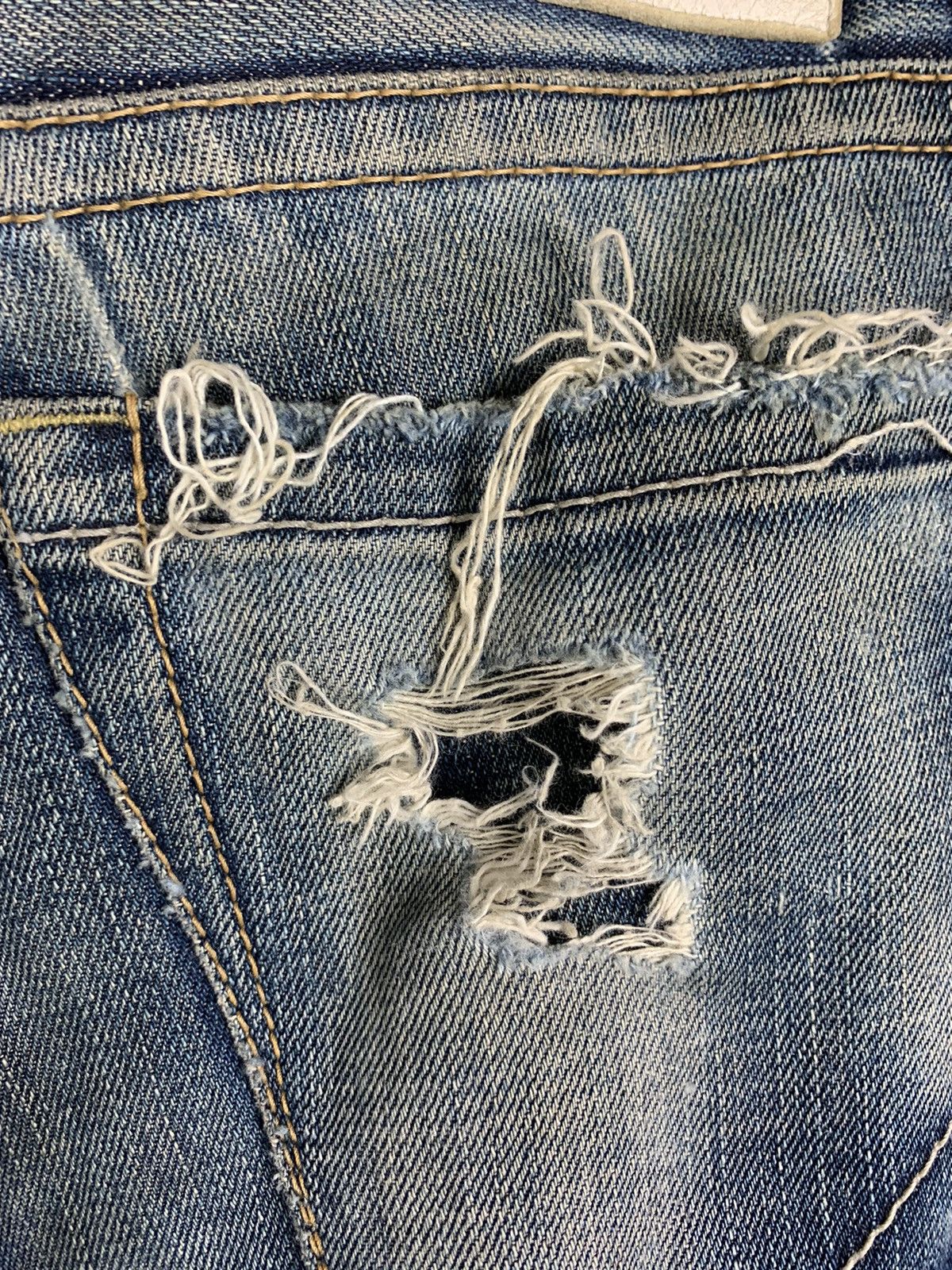 If Six Was Nine × Japanese Brand Japanese Brand CAV-000 Distressed Denim Size US 32 / EU 48 - 21 Thumbnail