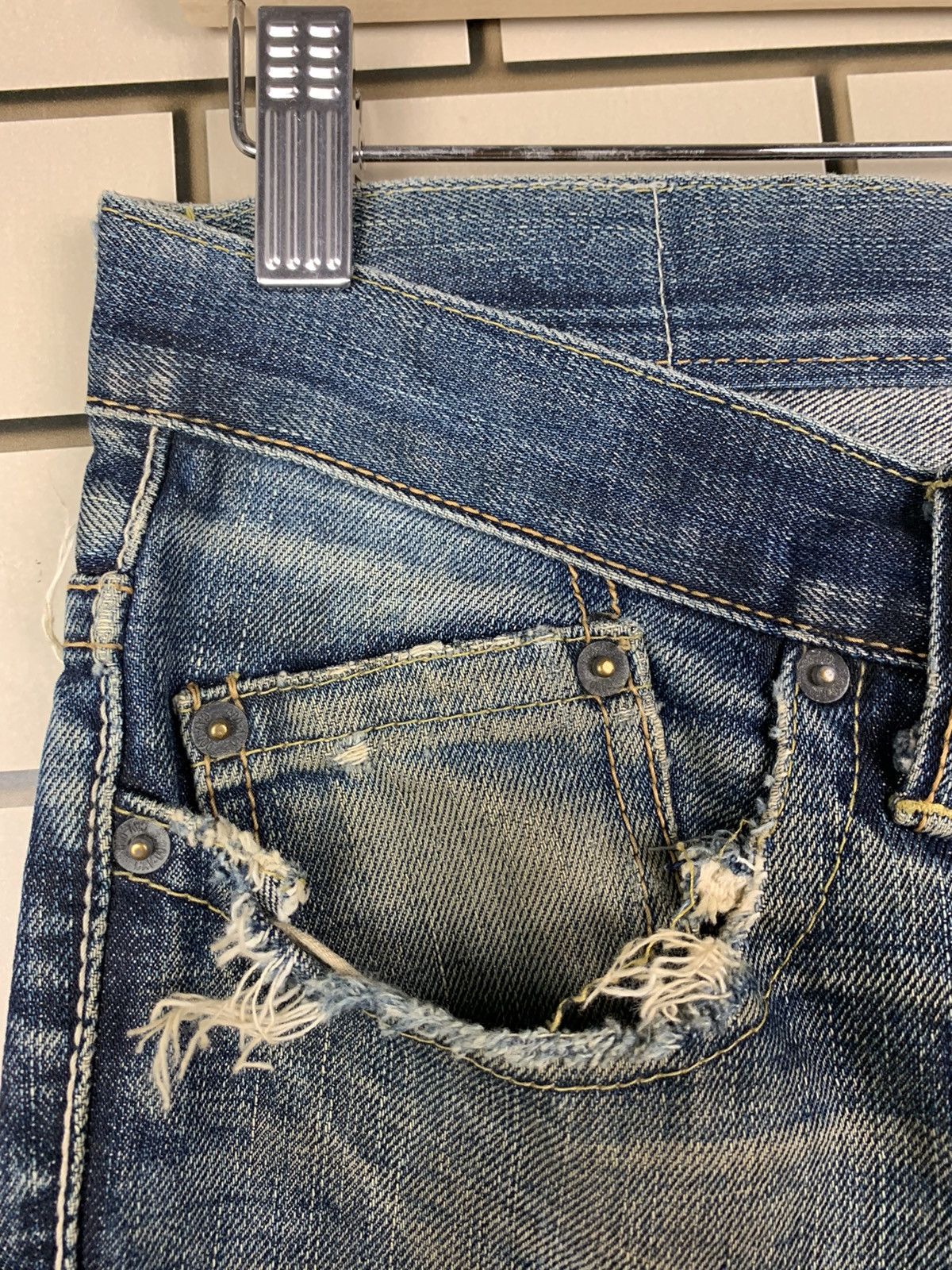 If Six Was Nine × Japanese Brand Japanese Brand CAV-000 Distressed Denim Size US 32 / EU 48 - 9 Thumbnail