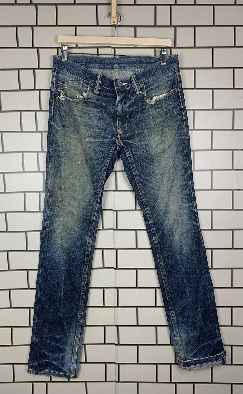 If Six Was Nine × Japanese Brand Japanese Brand CAV-000 Distressed Denim Size US 32 / EU 48 - 2 Thumbnail