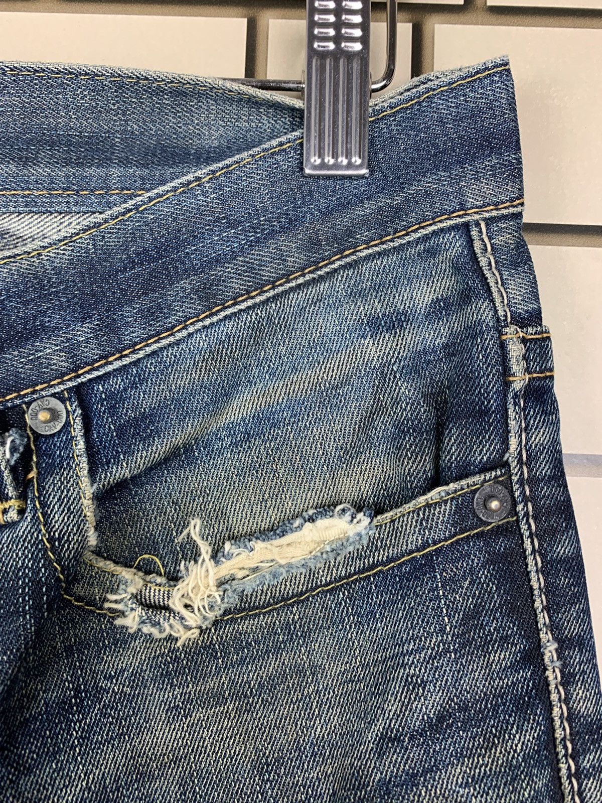 If Six Was Nine × Japanese Brand Japanese Brand CAV-000 Distressed Denim Size US 32 / EU 48 - 10 Thumbnail