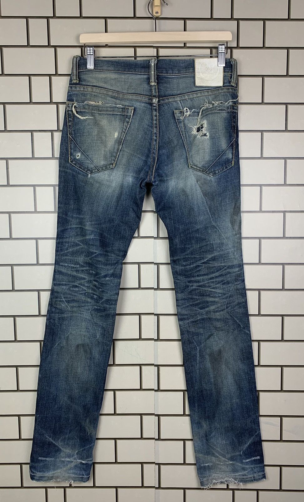 If Six Was Nine × Japanese Brand Japanese Brand CAV-000 Distressed Denim Size US 32 / EU 48 - 1 Thumbnail