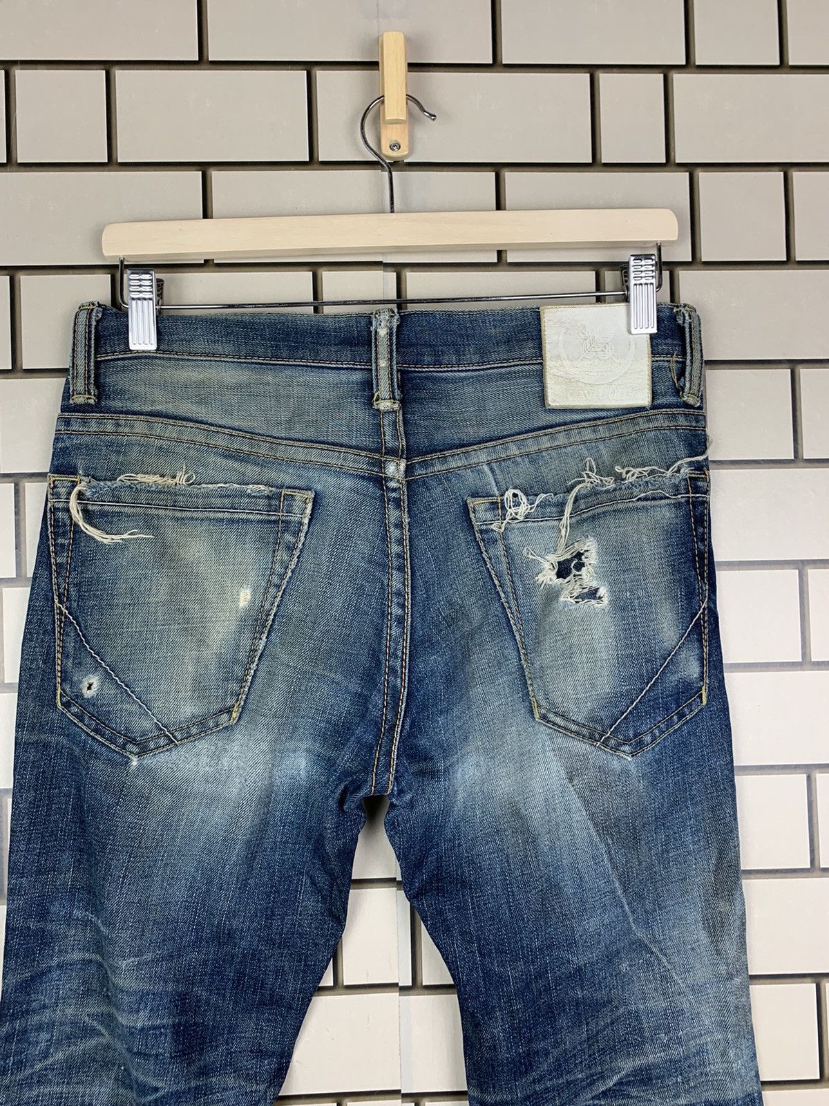 If Six Was Nine × Japanese Brand Japanese Brand CAV-000 Distressed Denim Size US 32 / EU 48 - 15 Thumbnail