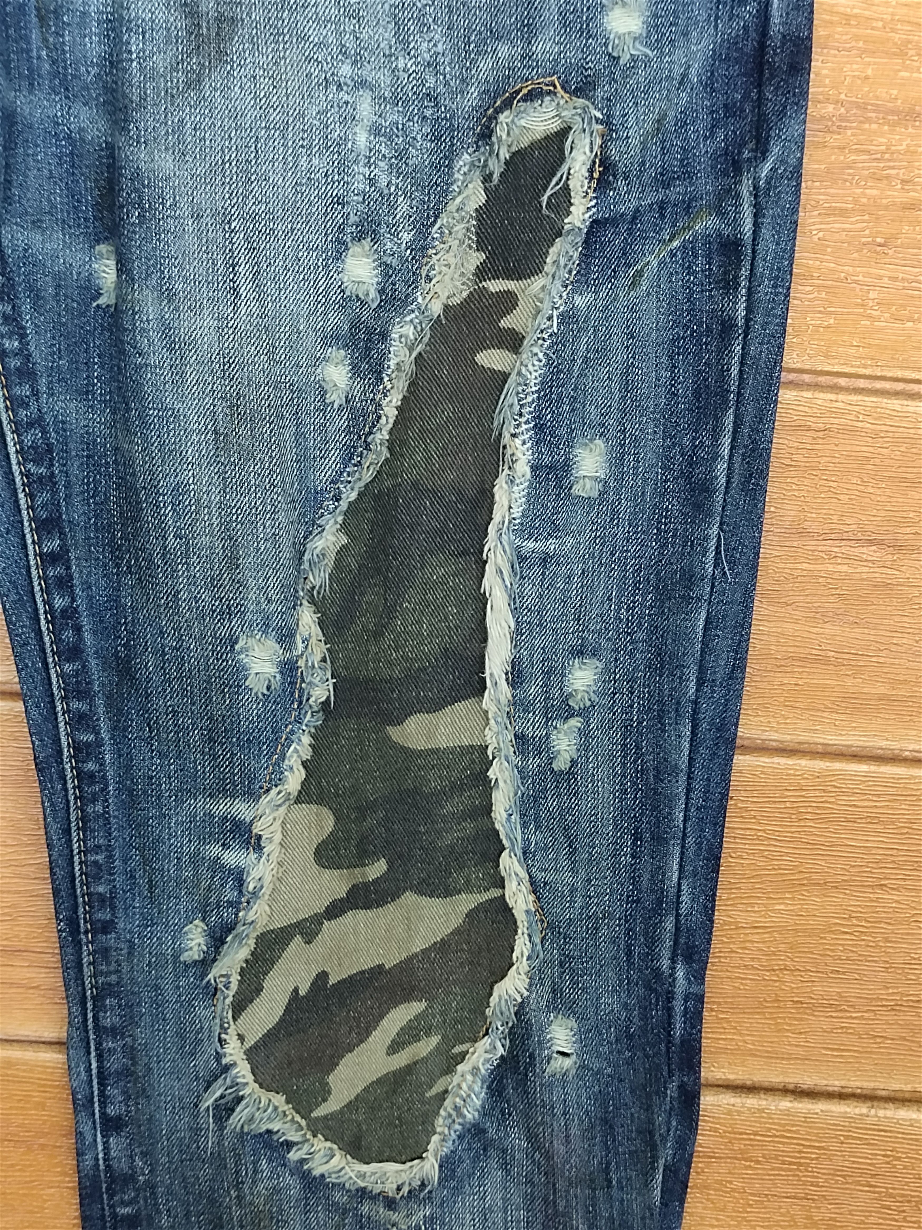 Hysteric Glamour Midas Japan Faded Distressed Denim Jeans Size US 32 / EU 48 - 5 Thumbnail