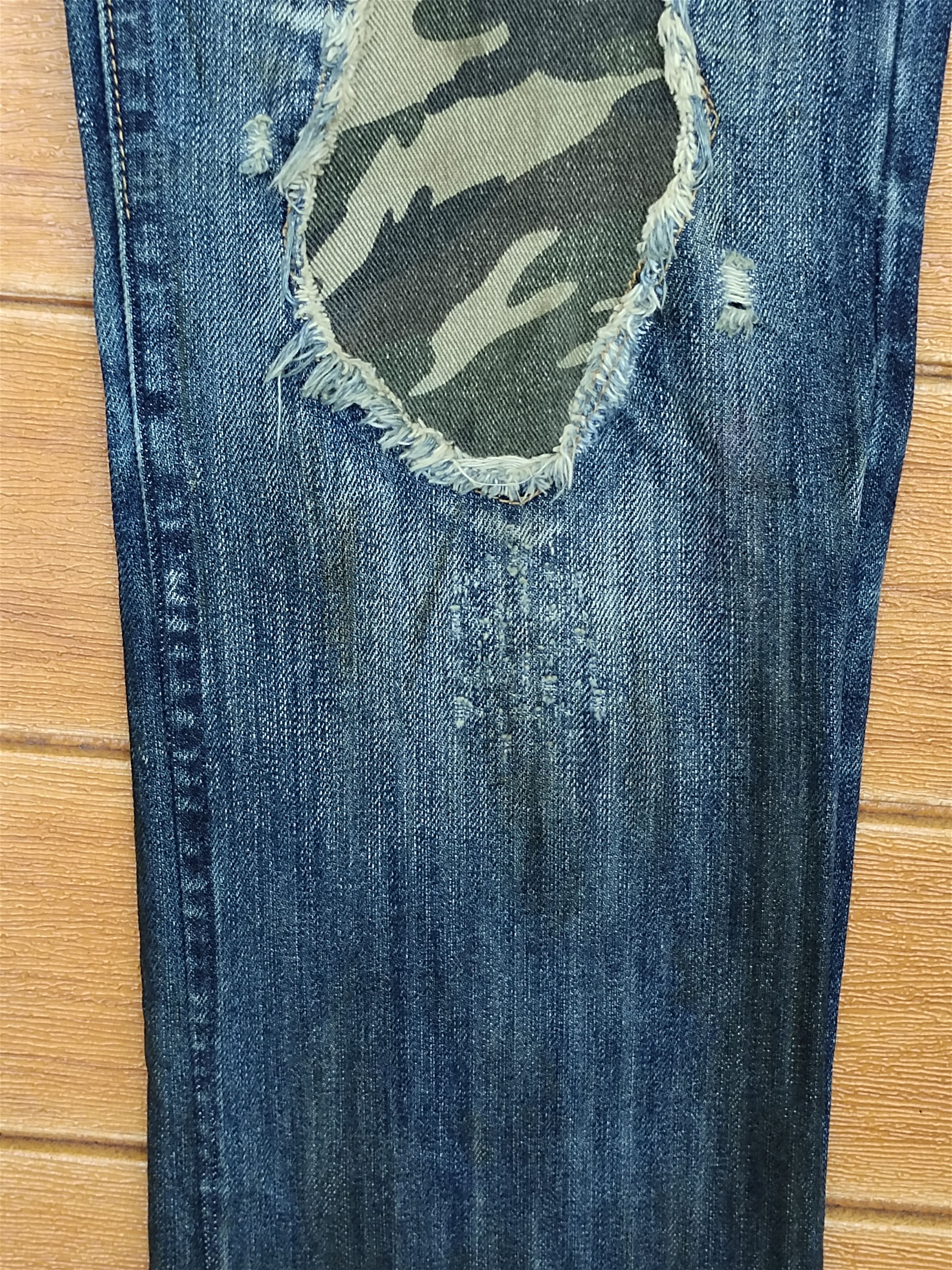 Hysteric Glamour Midas Japan Faded Distressed Denim Jeans Size US 32 / EU 48 - 7 Thumbnail