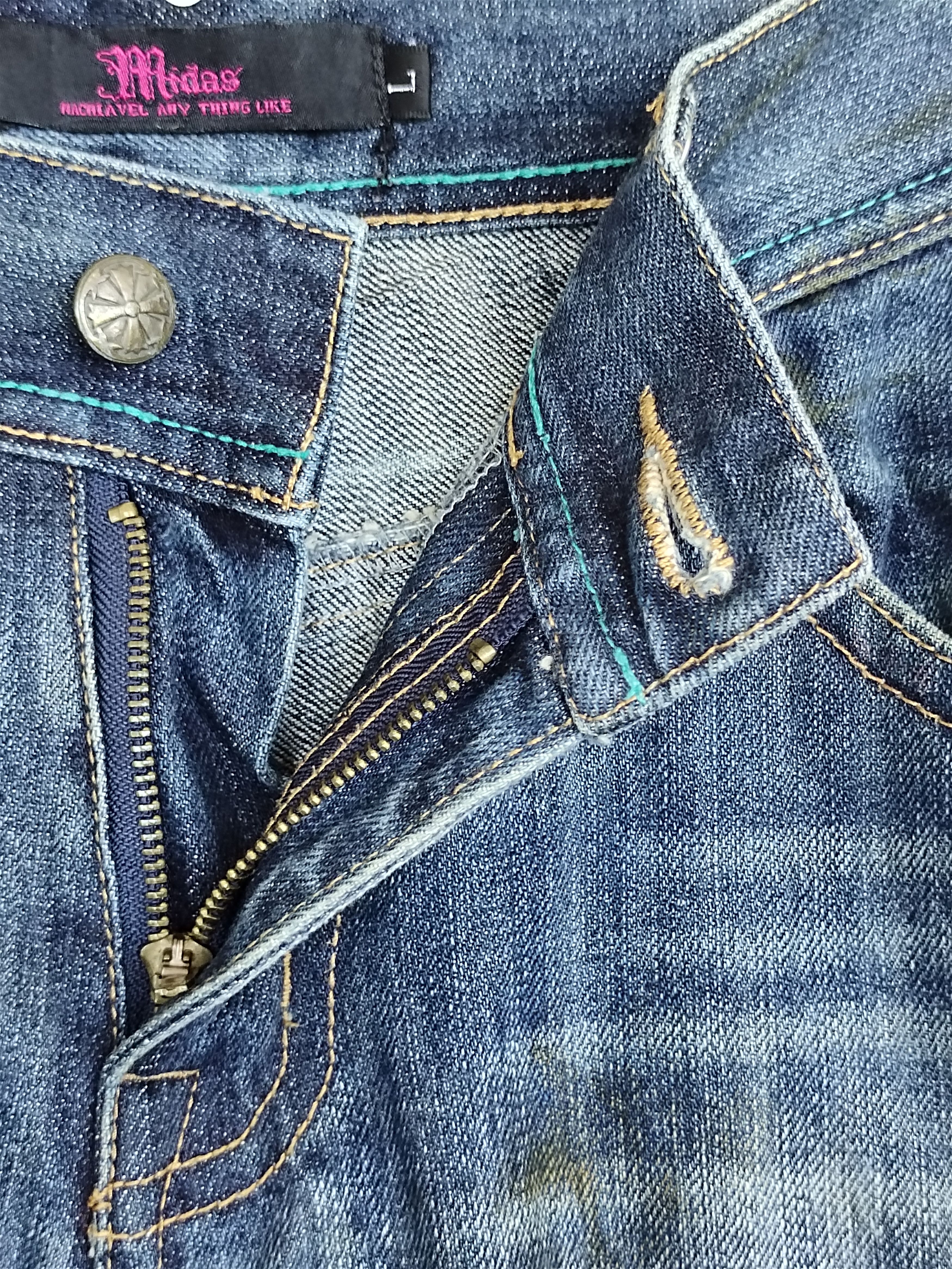 Hysteric Glamour Midas Japan Faded Distressed Denim Jeans Size US 32 / EU 48 - 18 Thumbnail