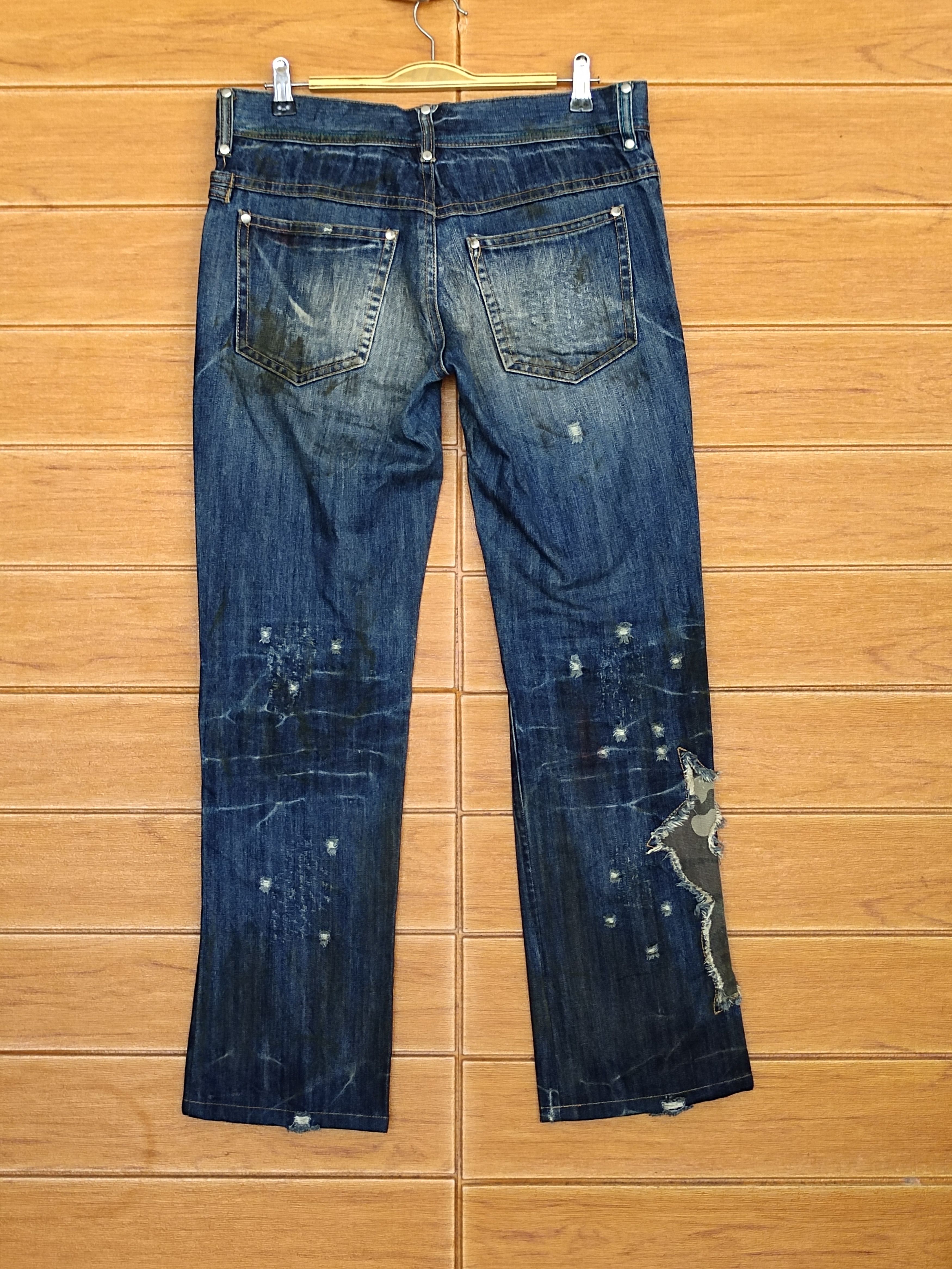 Hysteric Glamour Midas Japan Faded Distressed Denim Jeans Size US 32 / EU 48 - 11 Thumbnail
