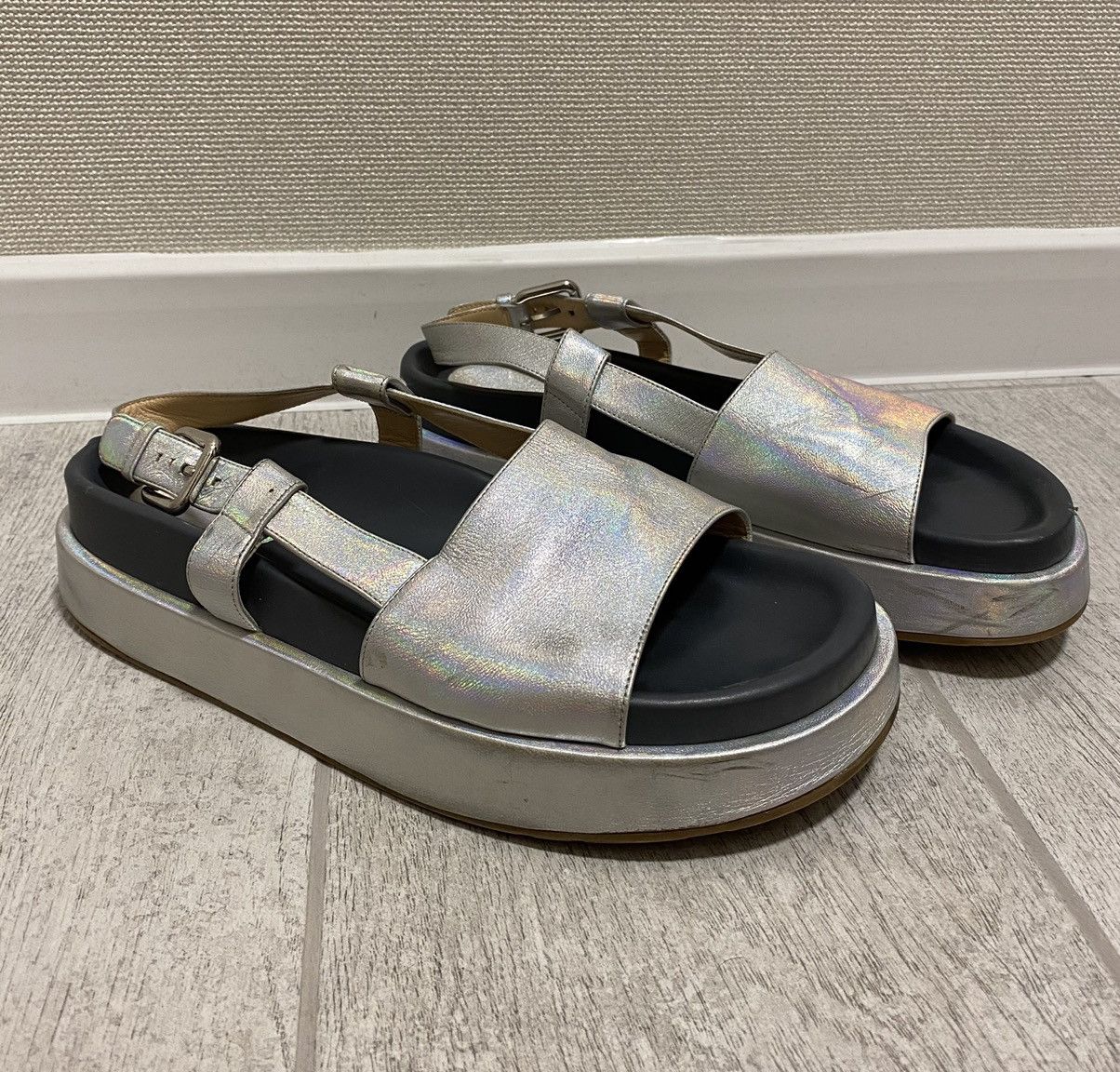Jil Sander Jil Sander Hameleon Made in Italy Platform Sandals Size US 6.5 / EU 39-40 - 2 Thumbnail