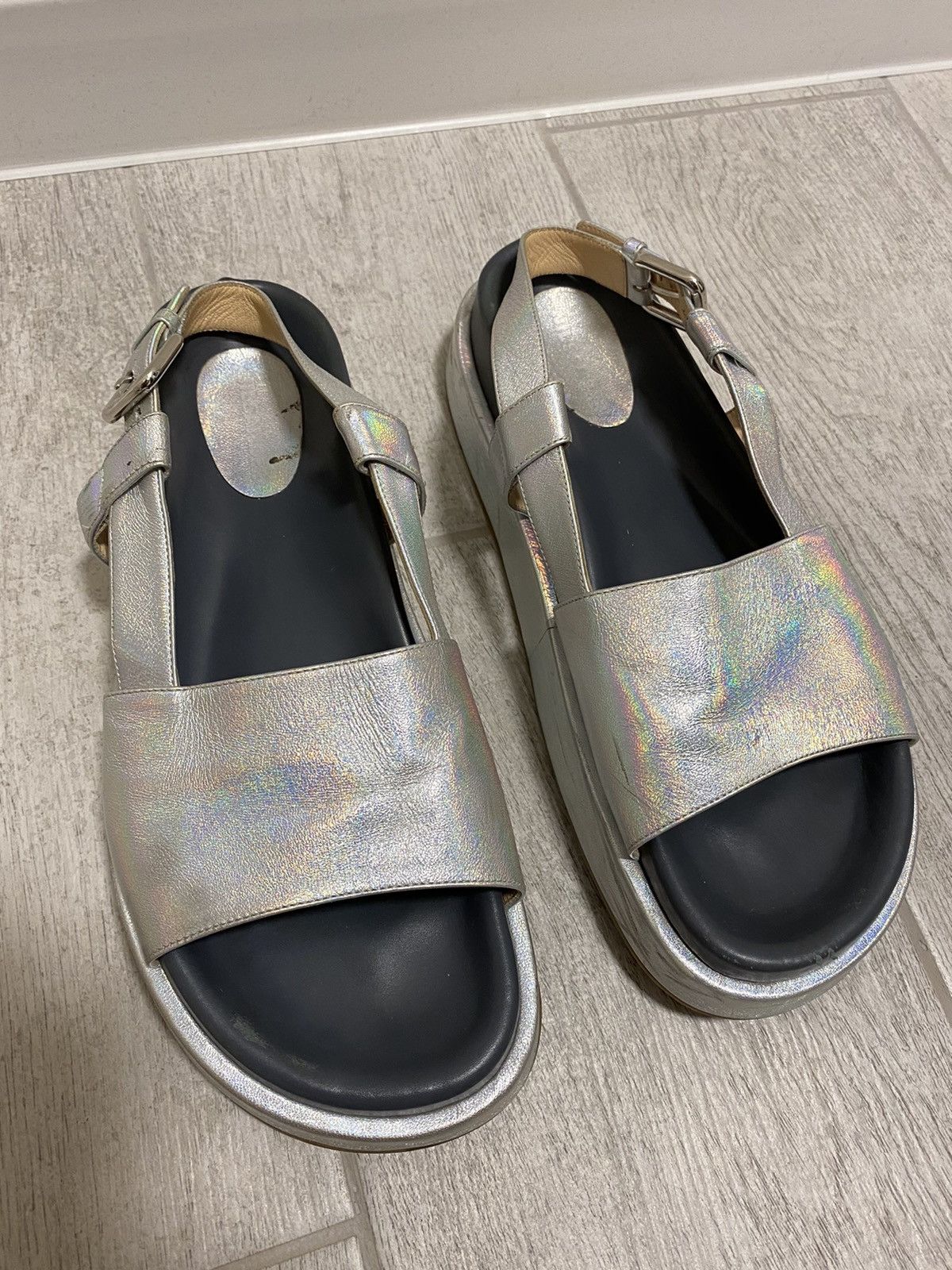 Jil Sander Jil Sander Hameleon Made in Italy Platform Sandals Size US 6.5 / EU 39-40 - 3 Thumbnail