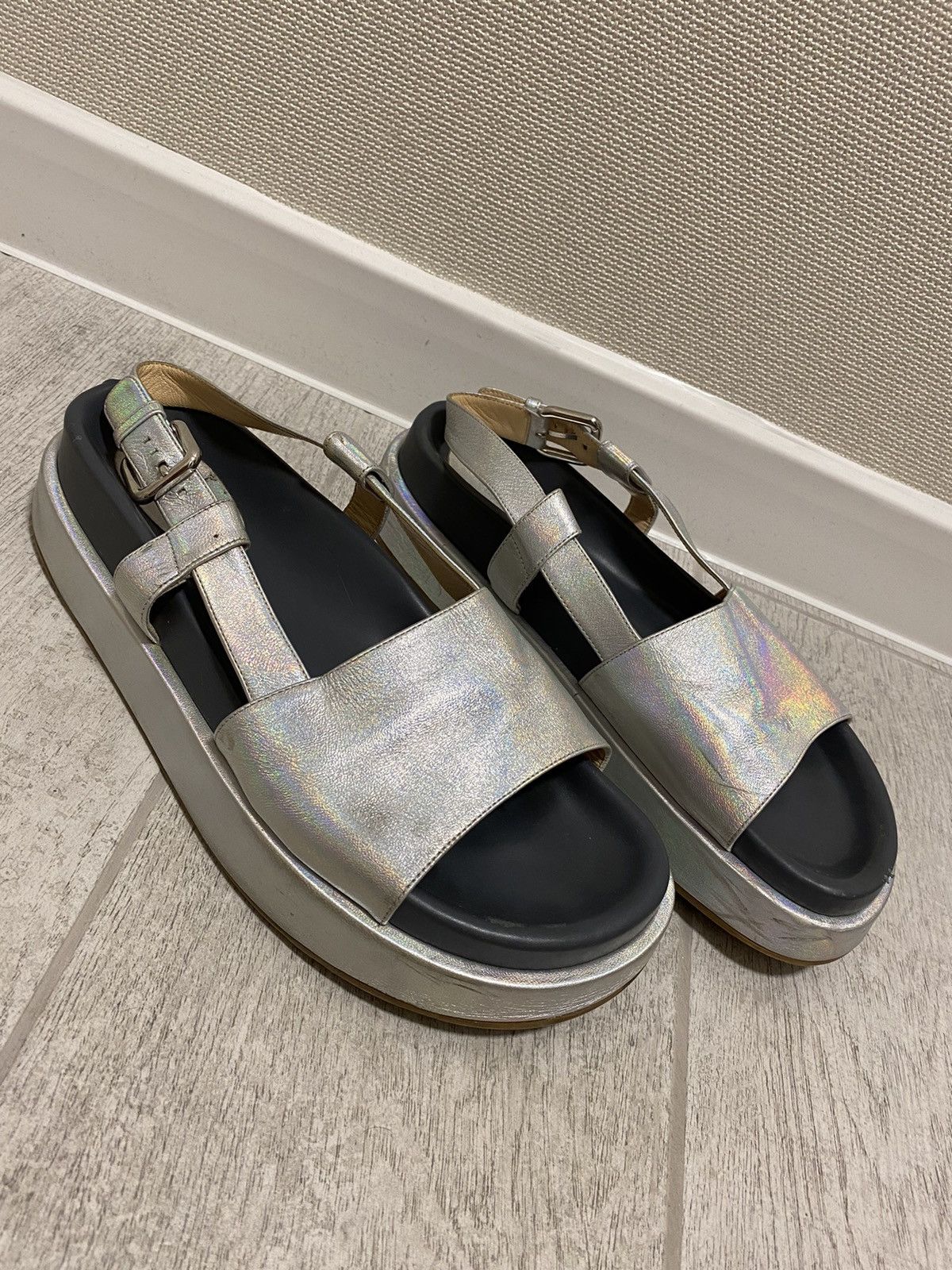 Jil Sander Jil Sander Hameleon Made in Italy Platform Sandals Size US 6.5 / EU 39-40 - 4 Thumbnail