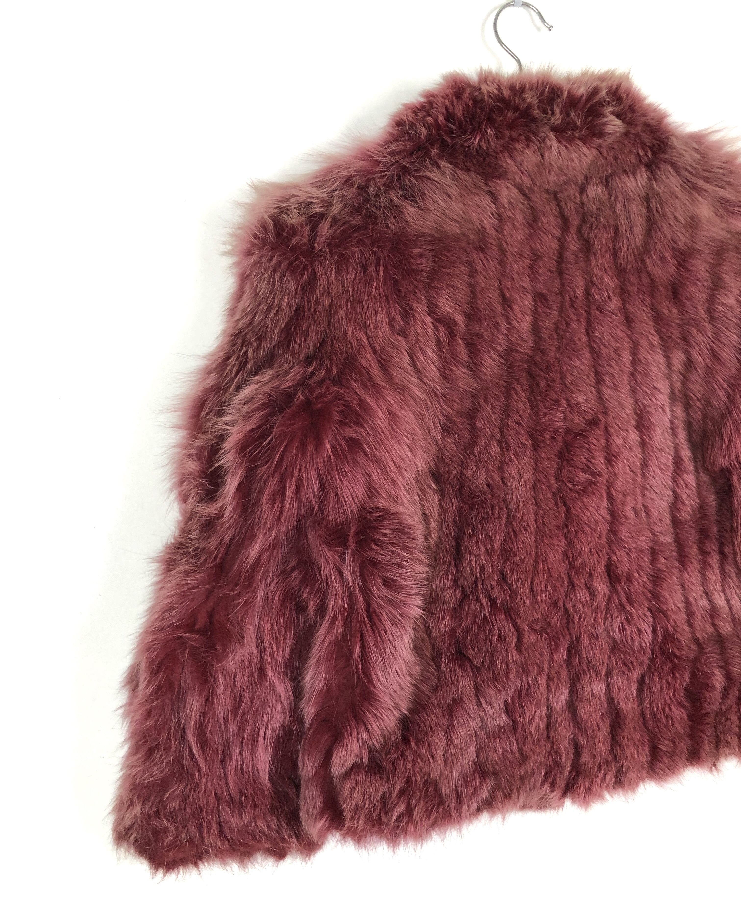 Japanese Brand STUNNING🔥VTG 80’S IEMURA FOX FUR “RED VELVET” WINTER COAT Size S / US 4 / IT 40 - 8 Thumbnail