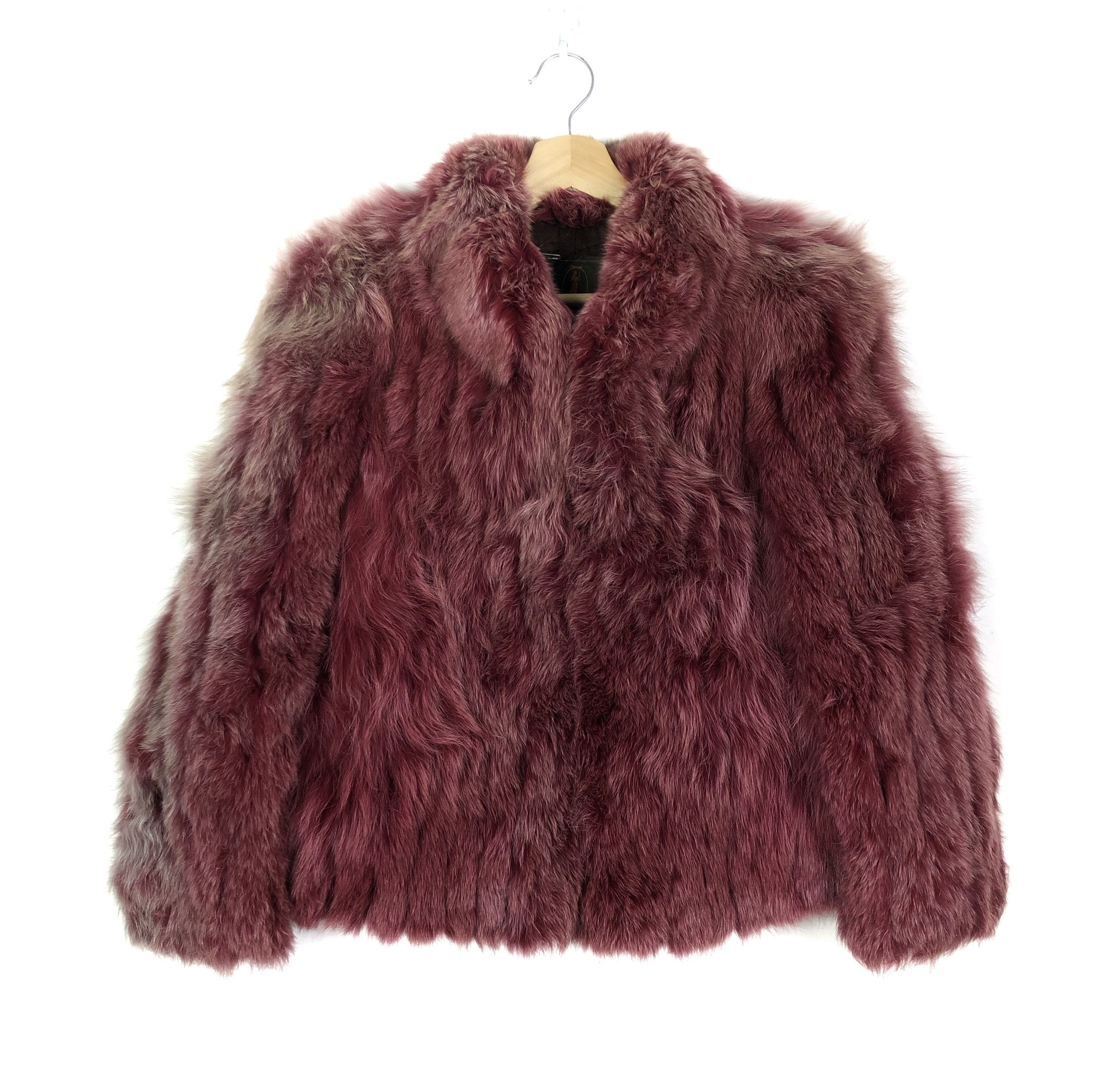 Japanese Brand STUNNING🔥VTG 80’S IEMURA FOX FUR “RED VELVET” WINTER COAT Size S / US 4 / IT 40 - 2 Thumbnail