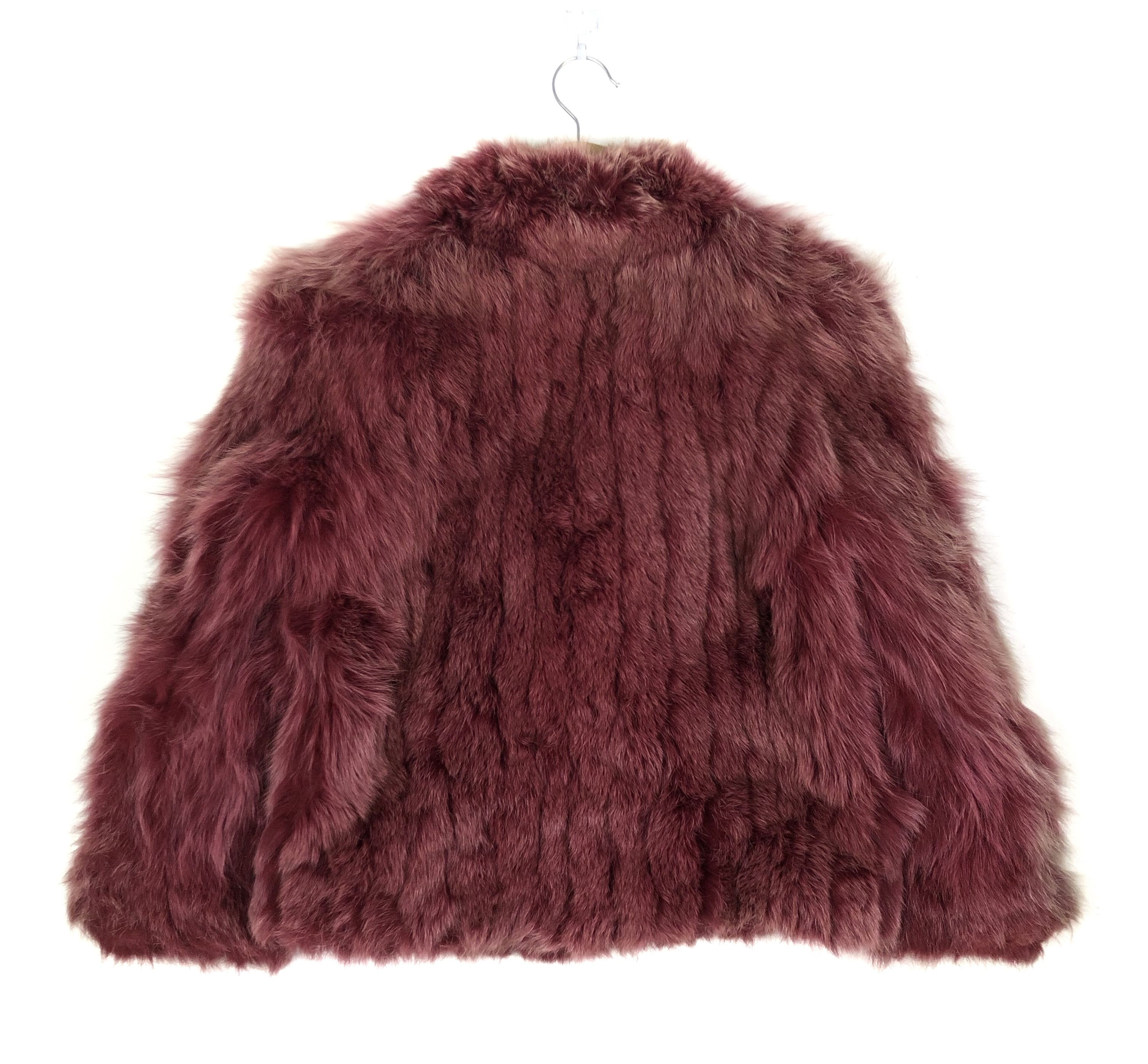 Japanese Brand STUNNING🔥VTG 80’S IEMURA FOX FUR “RED VELVET” WINTER COAT Size S / US 4 / IT 40 - 3 Thumbnail