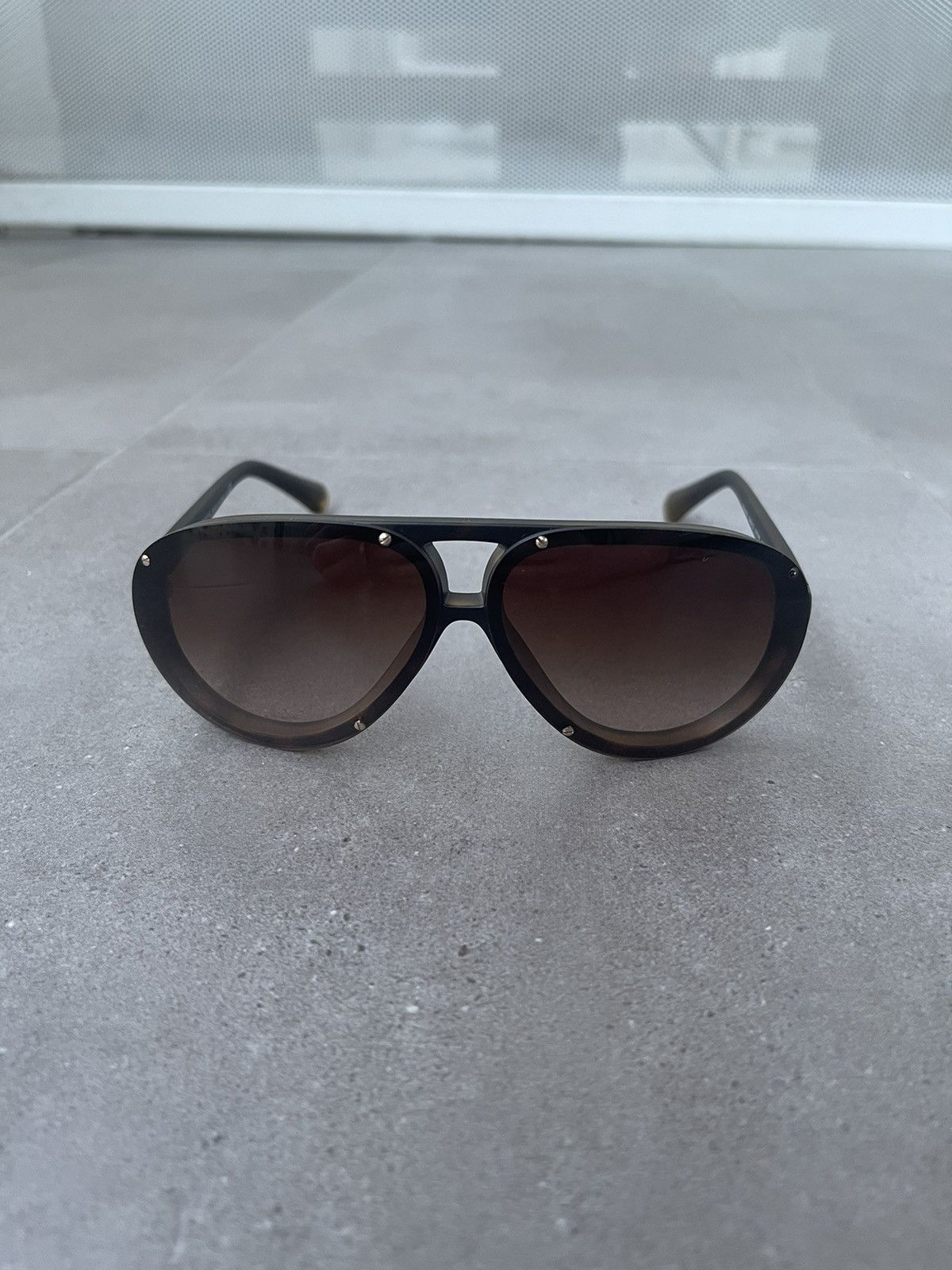 Armani × Emporio Armani × Giorgio Armani Emporio Armani EA4010 5089/13 CoffeeBlack Aviator Sunglasses Size ONE SIZE - 2 Thumbnail