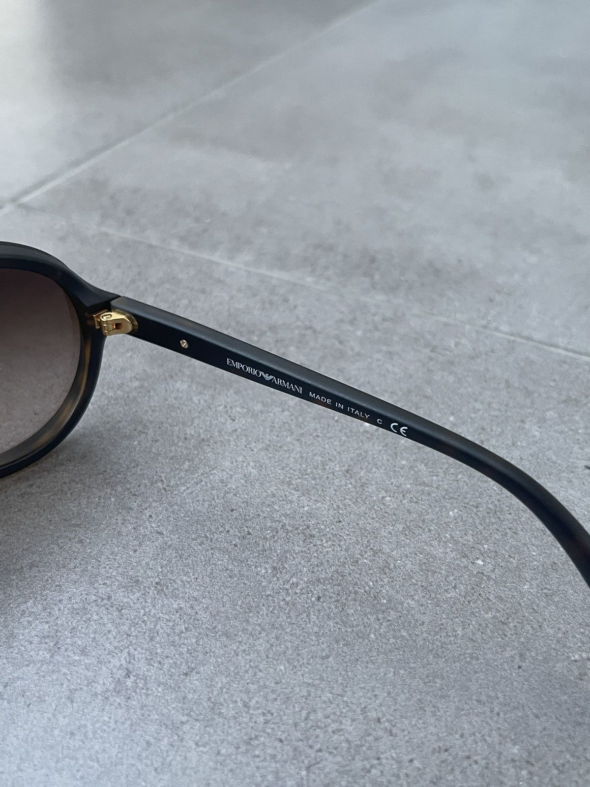 Armani × Emporio Armani × Giorgio Armani Emporio Armani EA4010 5089/13 CoffeeBlack Aviator Sunglasses Size ONE SIZE - 8 Thumbnail