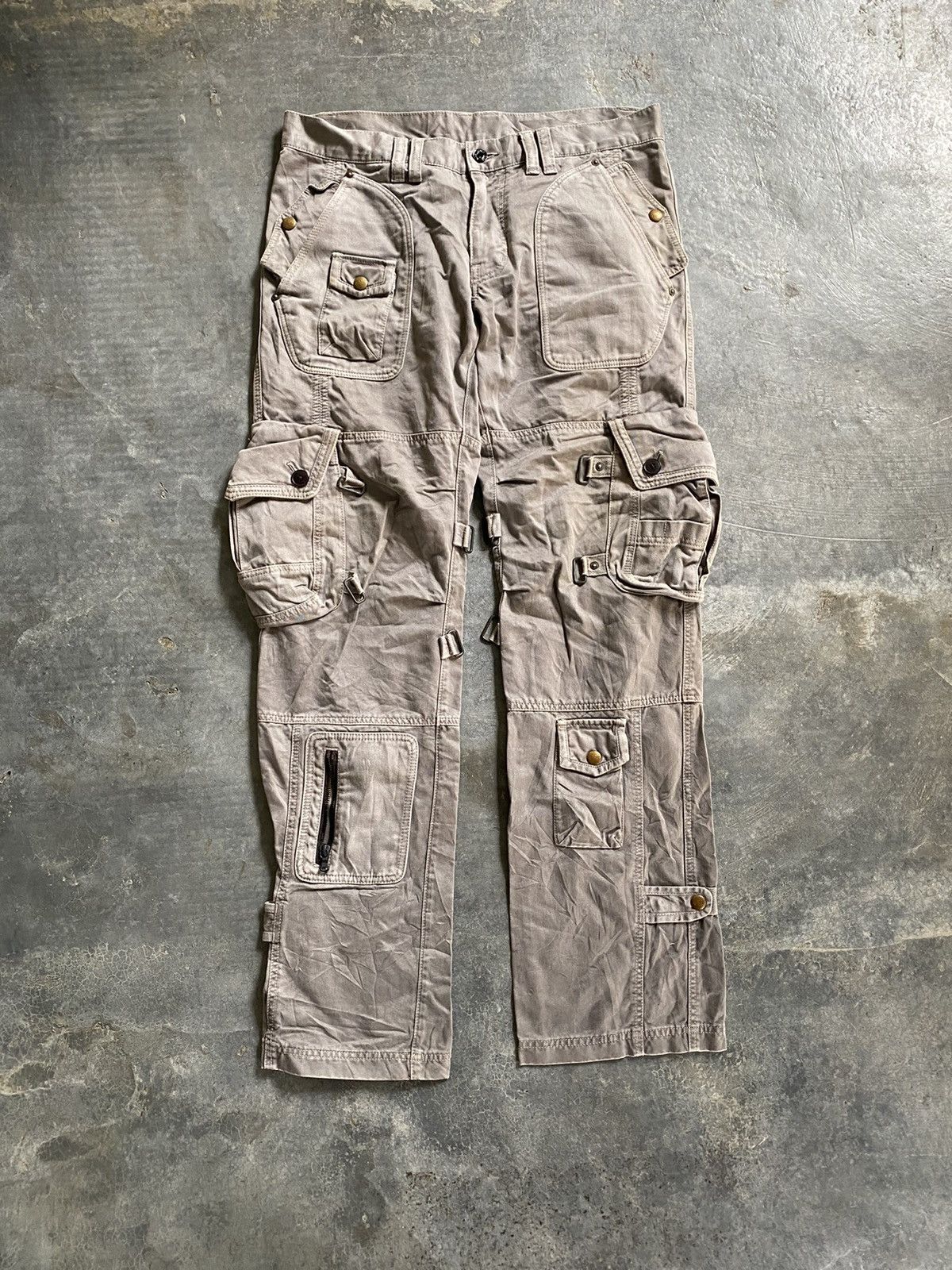Japanese Brand × Kiminori Morishita 90s HALB by kiminori morishita Bondage parachute cargos Size US 32 / EU 48 - 2 Thumbnail