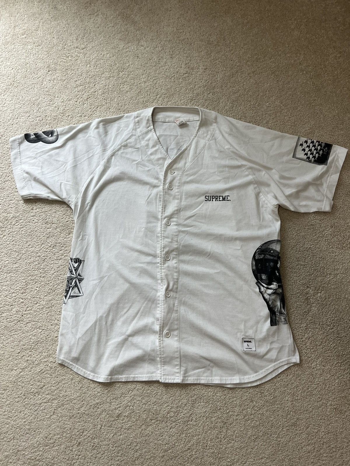 Supreme L Supreme MC Escher Baseball Button Up Shirt Size US L / EU 52-54 / 3 - 1 Thumbnail