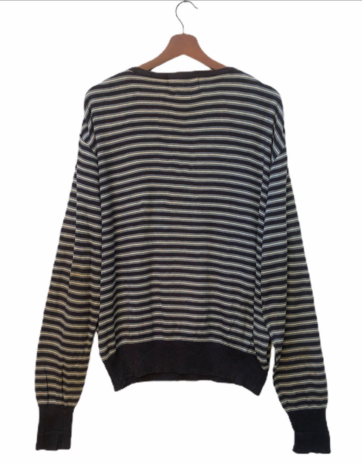 Vintage Vintage Polo Ralph Lauren Stripe Crwneck Size US M / EU 48-50 / 2 - 2 Thumbnail