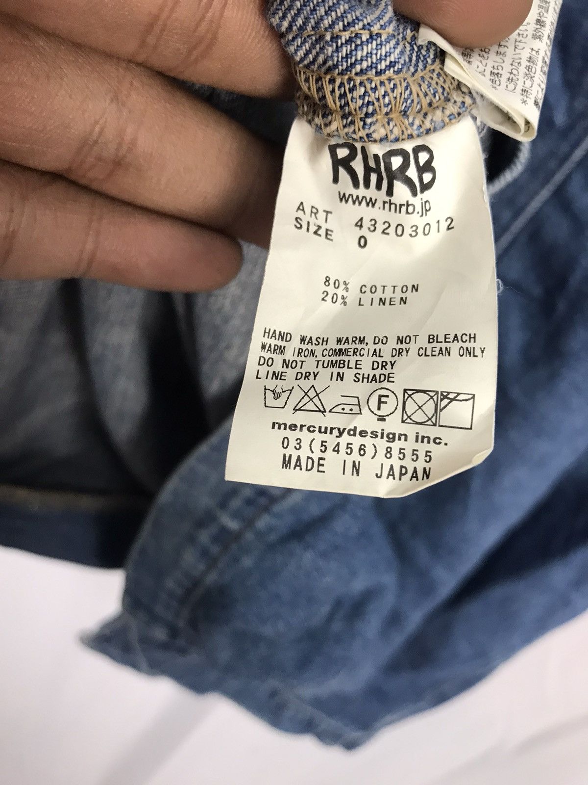 Designer × Japanese Brand Denim button up shirt mercury design by RHRB Size US S / EU 44-46 / 1 - 3 Thumbnail