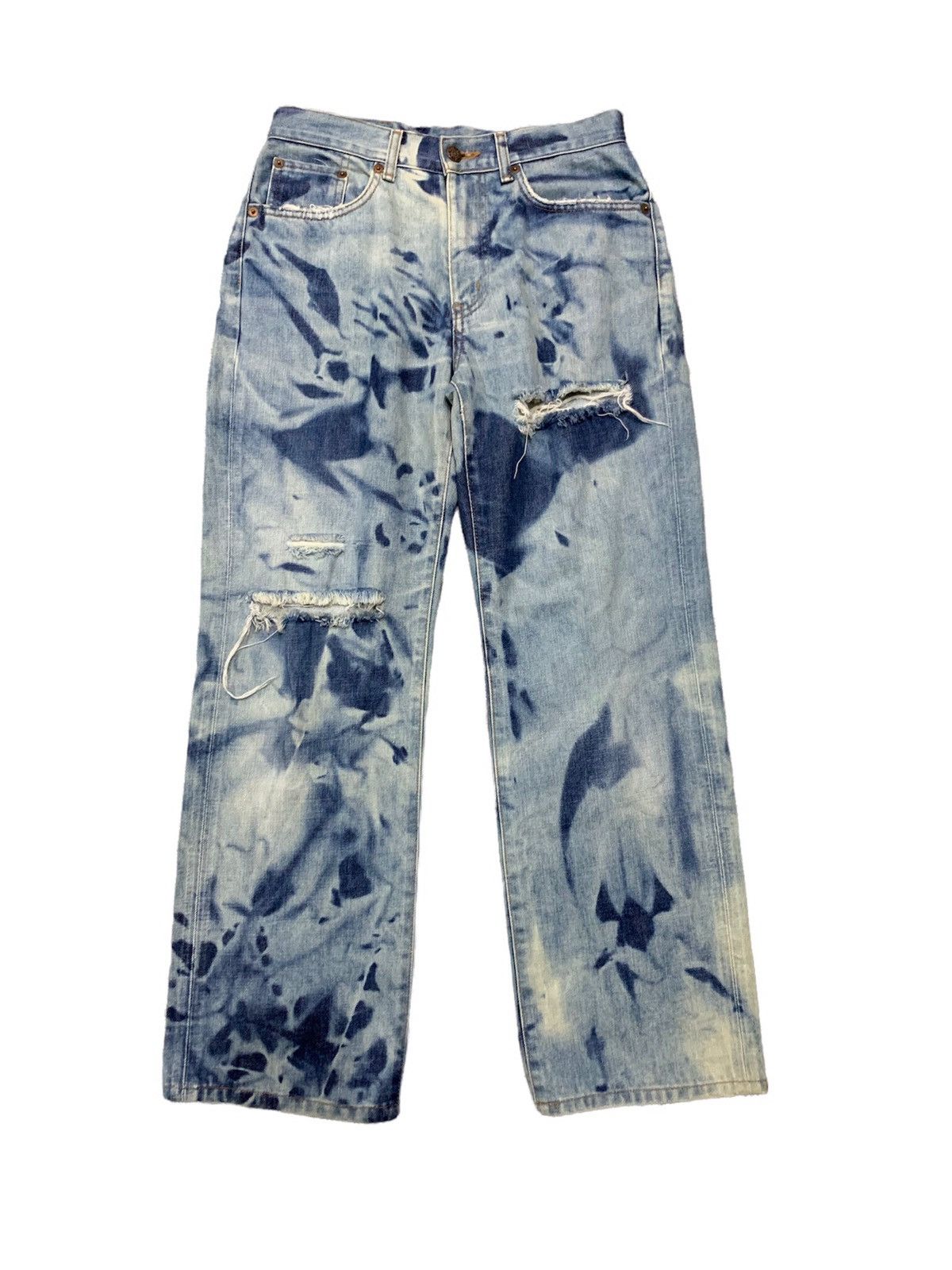 Edwin × Vintage Vintage Edwin Distresses Denim Tie Dye Jeans Size US 29 - 1 Thumbnail