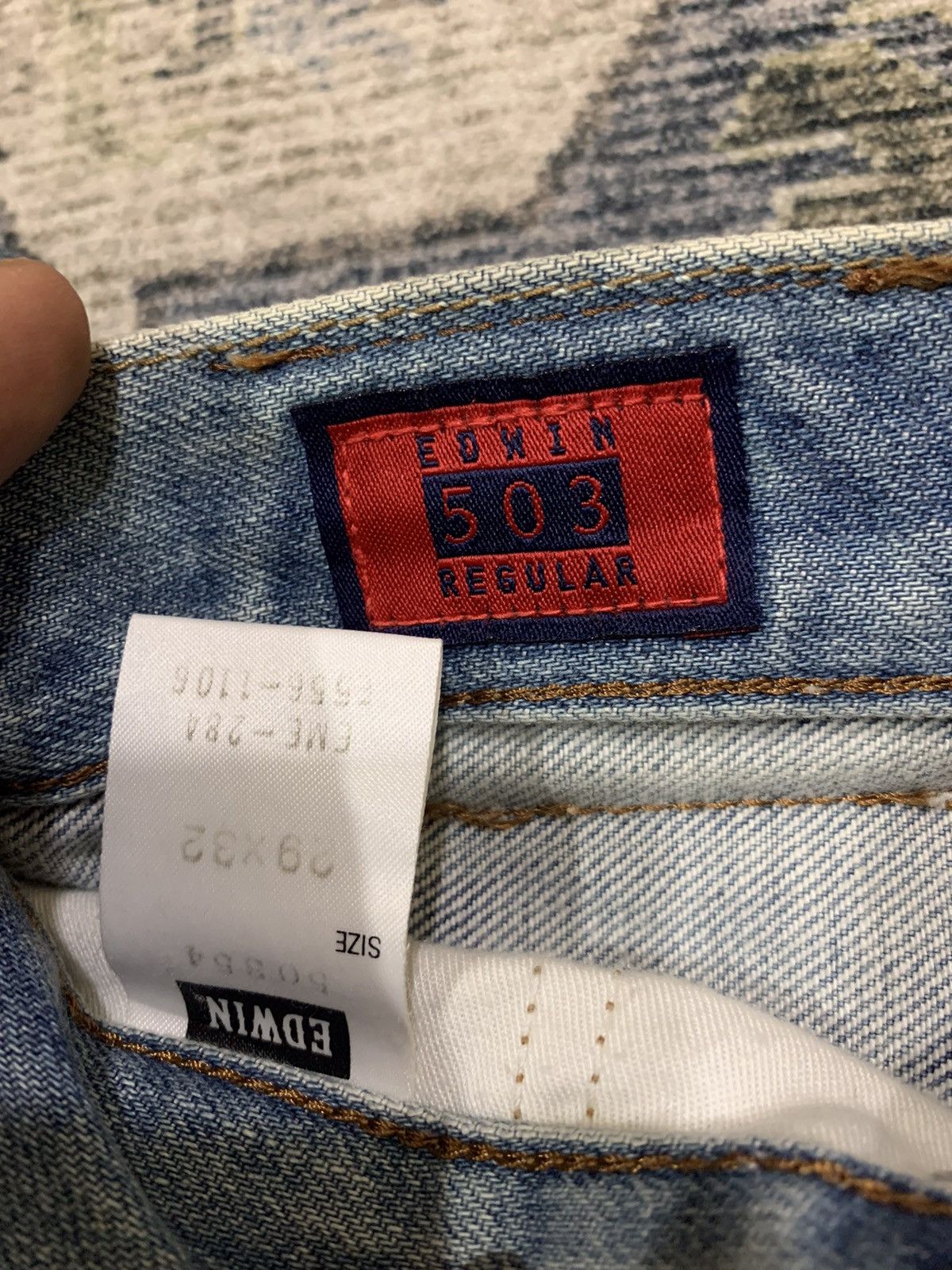 Edwin × Vintage Vintage Edwin Distresses Denim Tie Dye Jeans Size US 29 - 6 Thumbnail