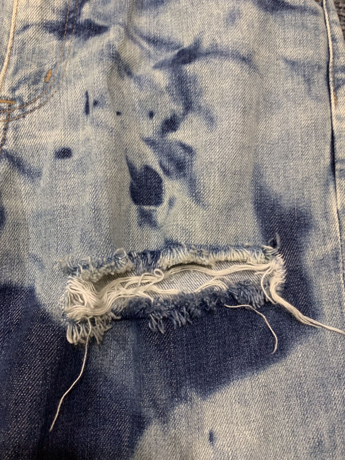 Edwin × Vintage Vintage Edwin Distresses Denim Tie Dye Jeans Size US 29 - 3 Thumbnail