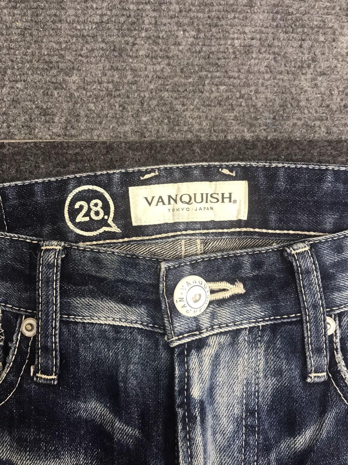 Seditionaries × Vanquish Rare VANQUISH Japan Bleach Splash Distressed Skinny Denim Size US 30 / EU 46 - 6 Thumbnail