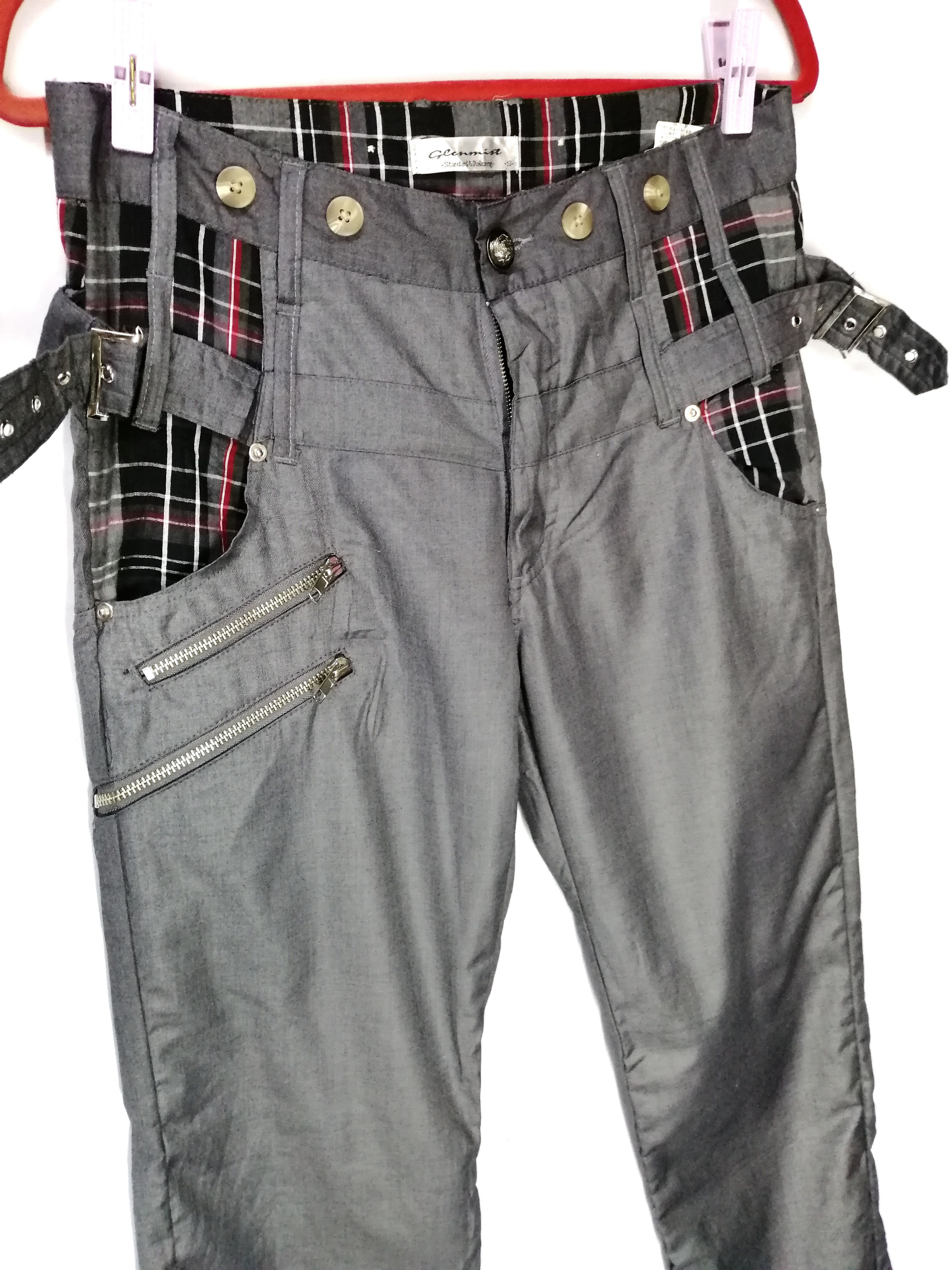 Japanese Brand Japanese Glenmist Punk Bondage Checked Slim Fit Size US 31 - 2 Thumbnail