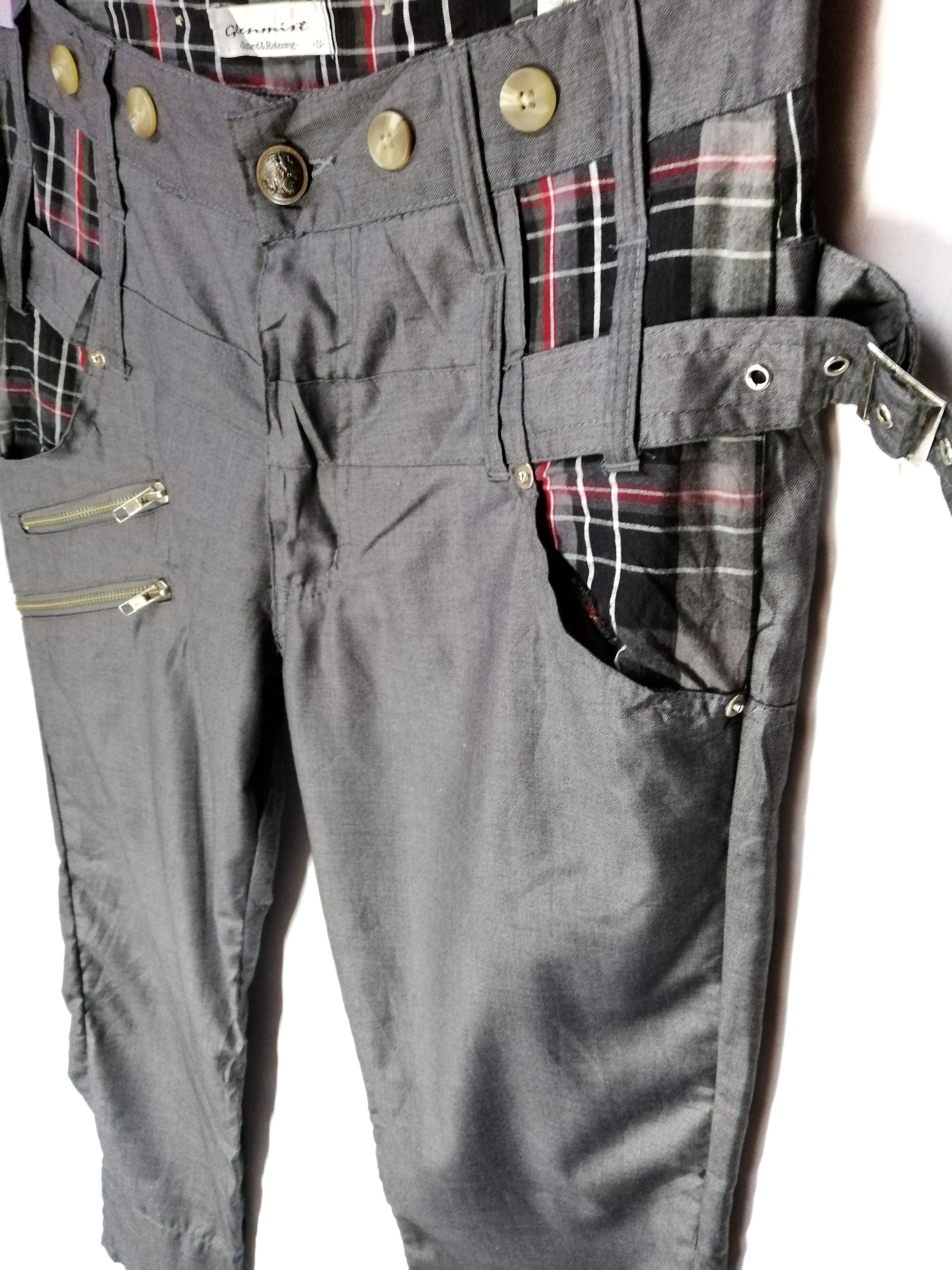 Japanese Brand Japanese Glenmist Punk Bondage Checked Slim Fit Size US 31 - 3 Thumbnail