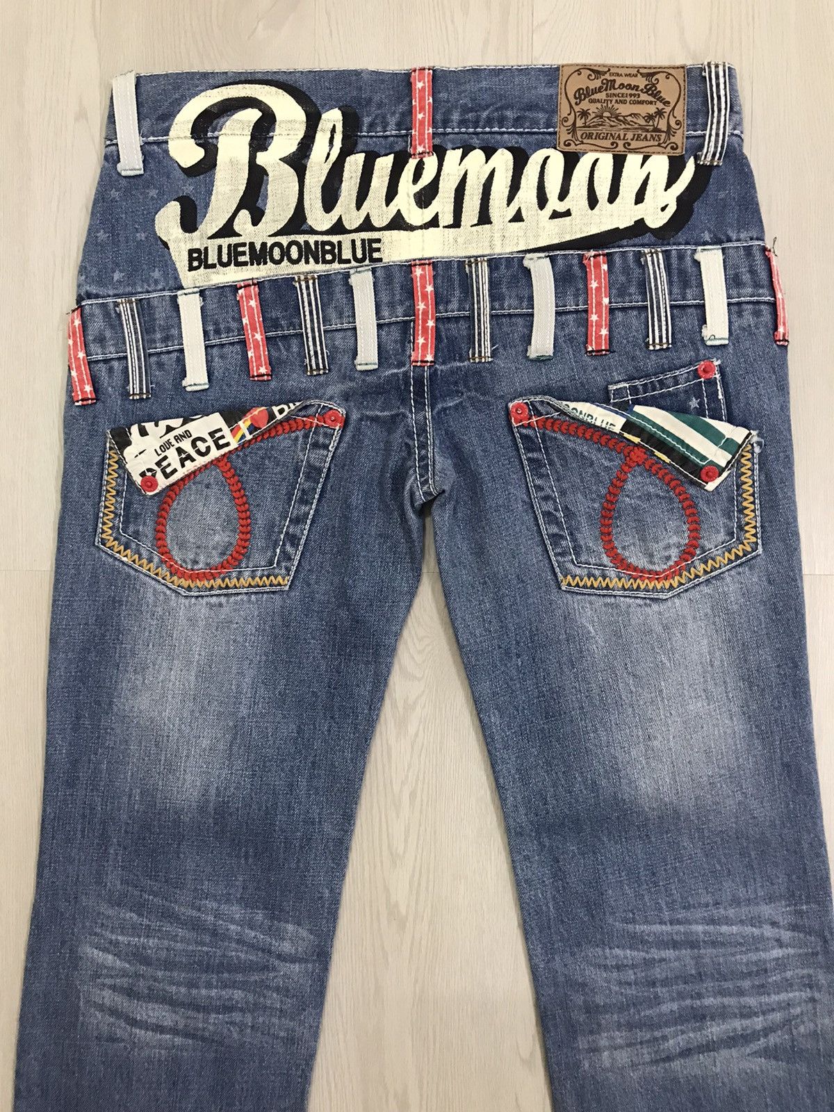 Blue Blue Japan × Japanese Brand Blue Moon Blue Japan Denim Jeans Size US 36 / EU 52 - 3 Thumbnail