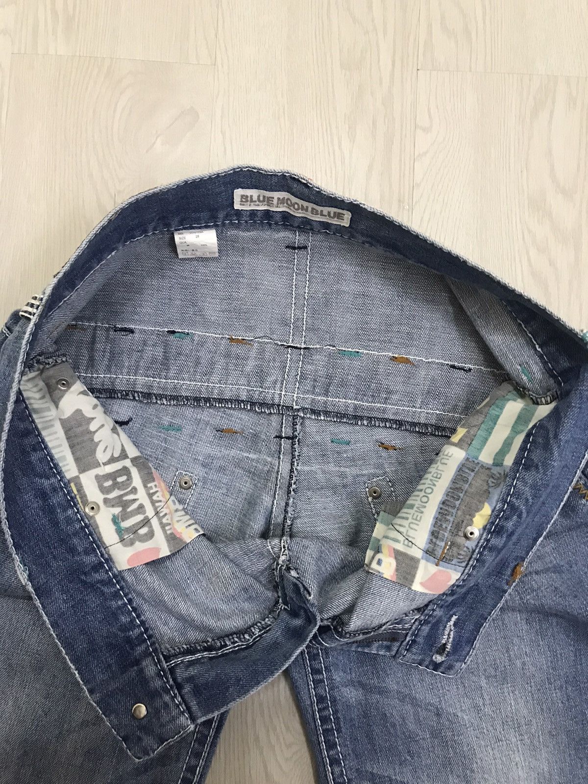 Blue Blue Japan × Japanese Brand Blue Moon Blue Japan Denim Jeans Size US 36 / EU 52 - 14 Thumbnail