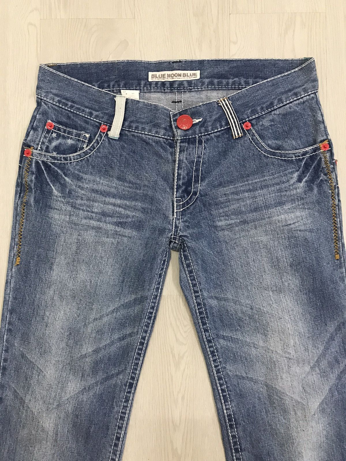 Blue Blue Japan × Japanese Brand Blue Moon Blue Japan Denim Jeans Size US 36 / EU 52 - 4 Thumbnail