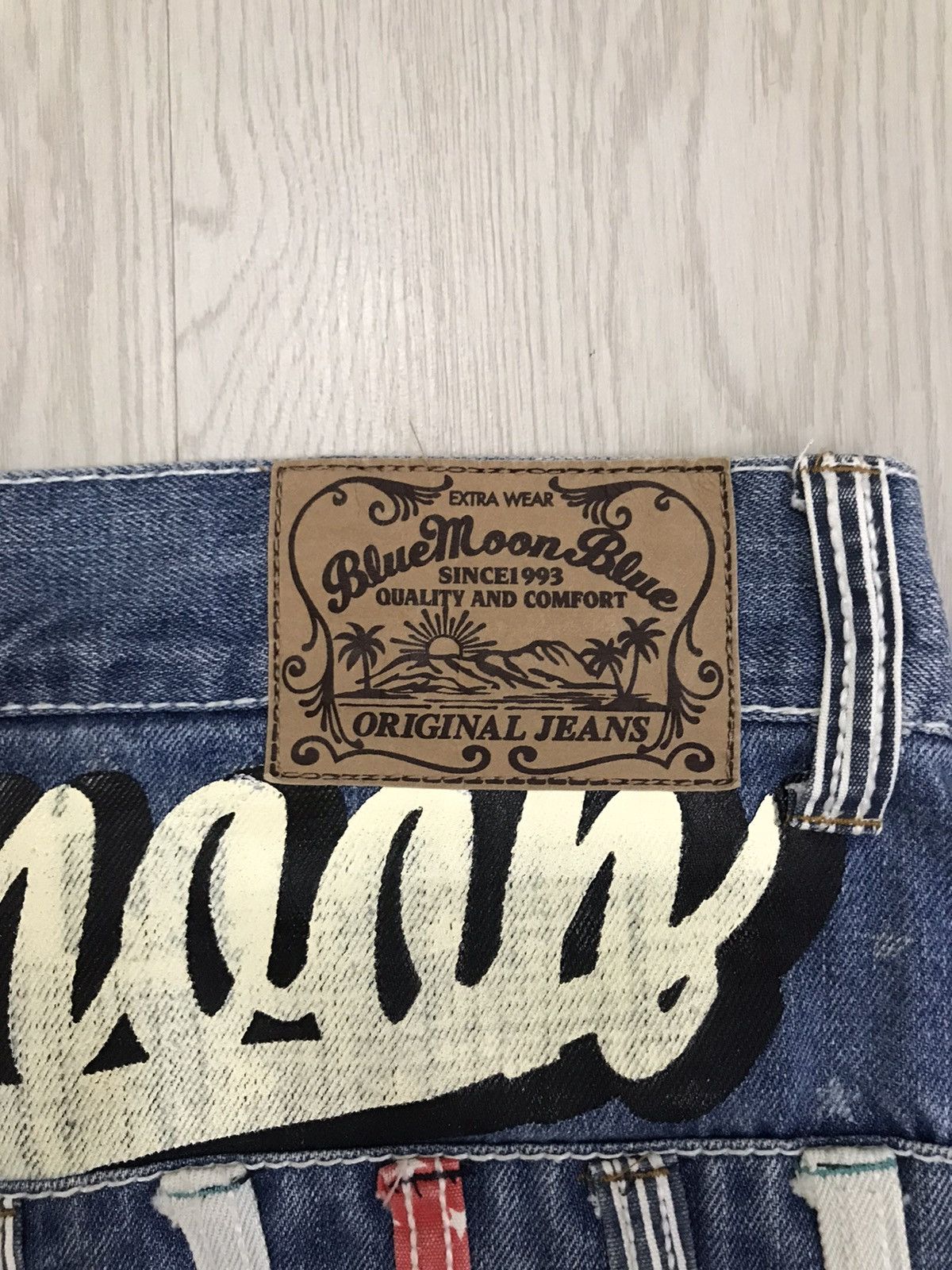 Blue Blue Japan × Japanese Brand Blue Moon Blue Japan Denim Jeans Size US 36 / EU 52 - 18 Thumbnail