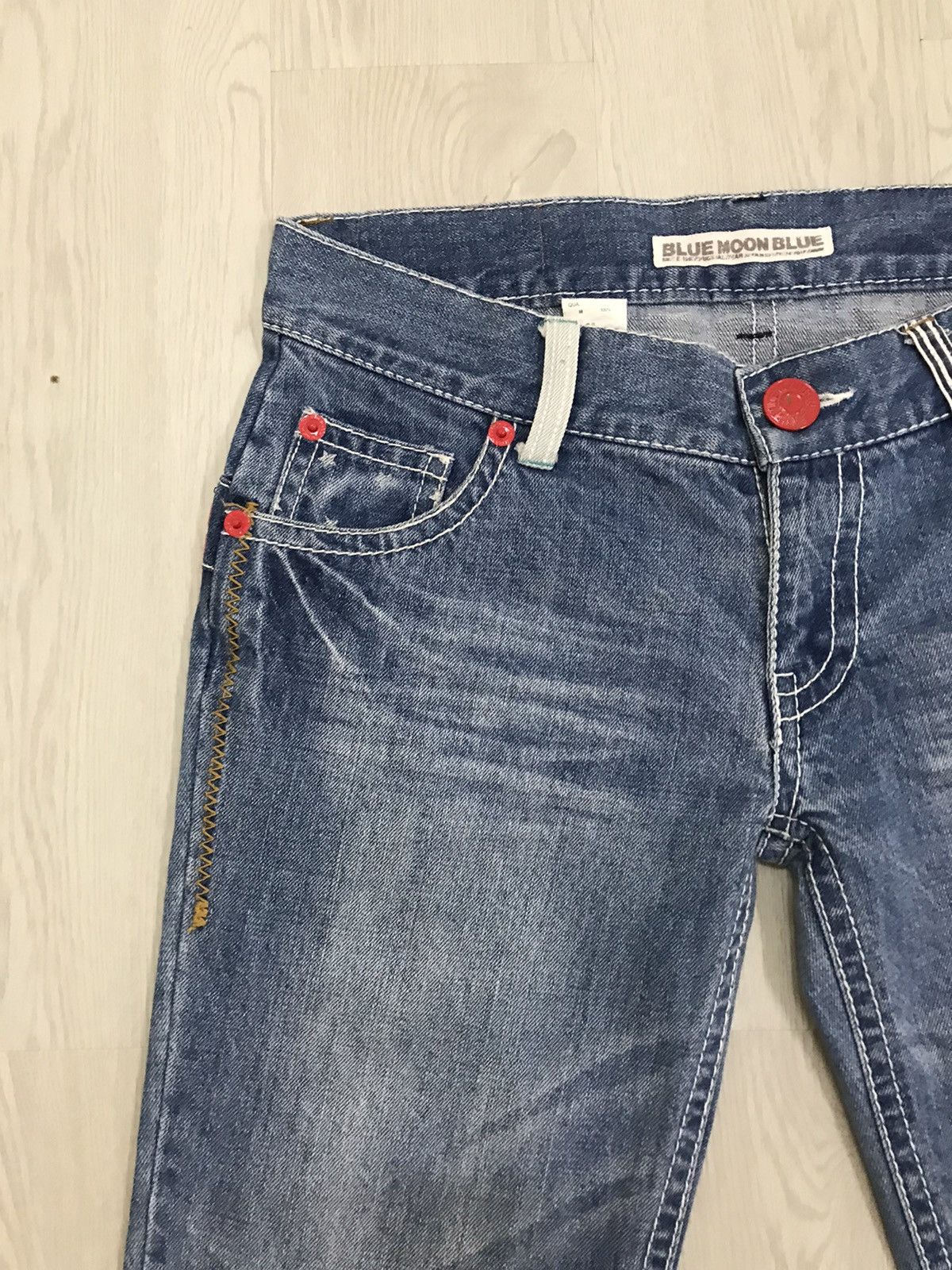 Blue Blue Japan × Japanese Brand Blue Moon Blue Japan Denim Jeans Size US 36 / EU 52 - 5 Thumbnail