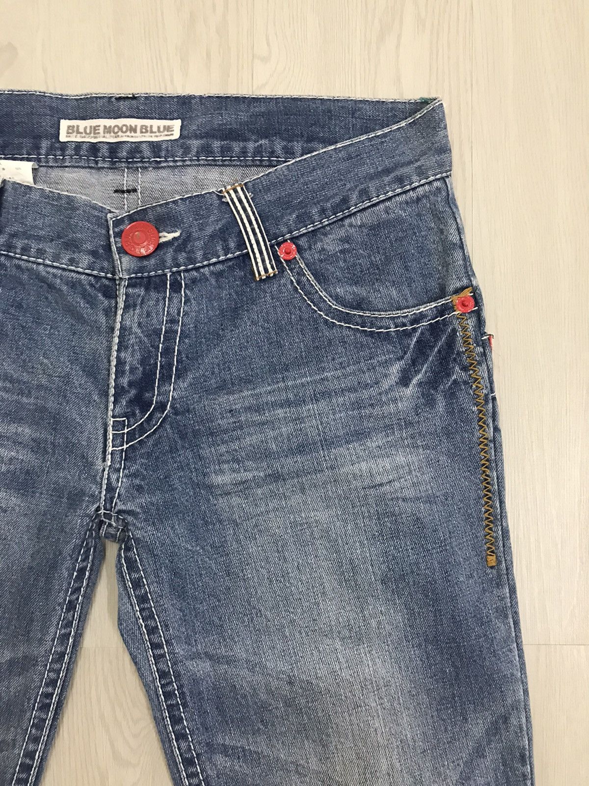 Blue Blue Japan × Japanese Brand Blue Moon Blue Japan Denim Jeans Size US 36 / EU 52 - 6 Thumbnail