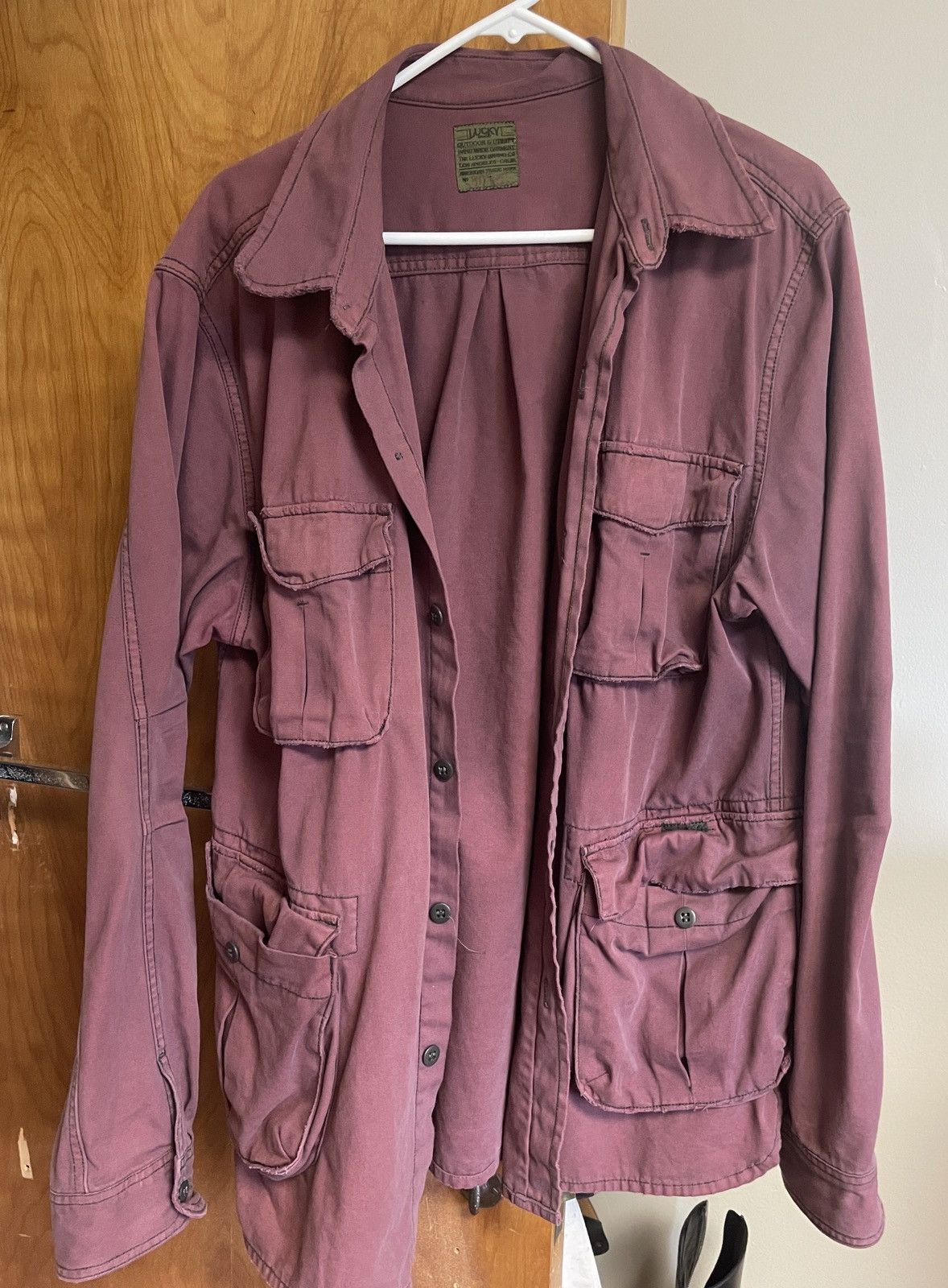 Vintage Vintage Military Jacket Dyed Red Size US XL / EU 56 / 4 - 1 Thumbnail