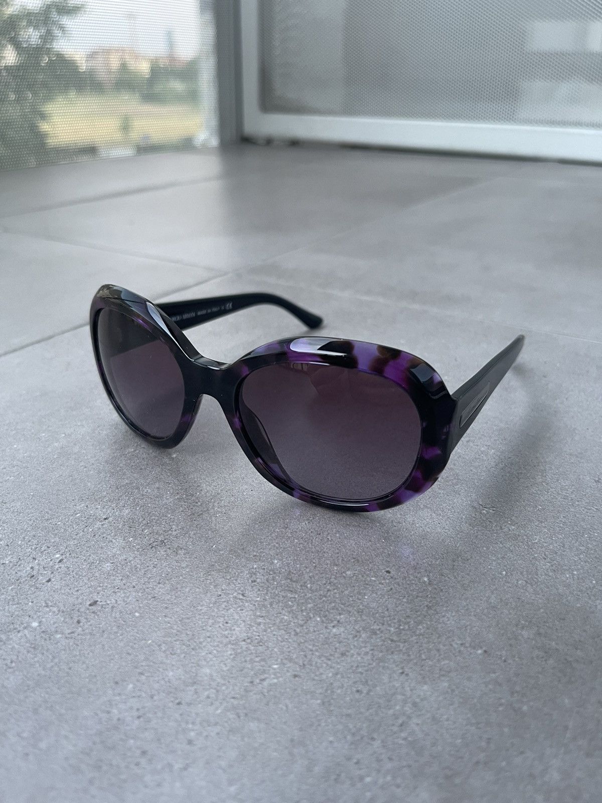 Armani × Emporio Armani × Giorgio Armani Giorgio Armani AR8001 5039/8H Cobain Black Violet Sunglasses Size ONE SIZE - 1 Thumbnail