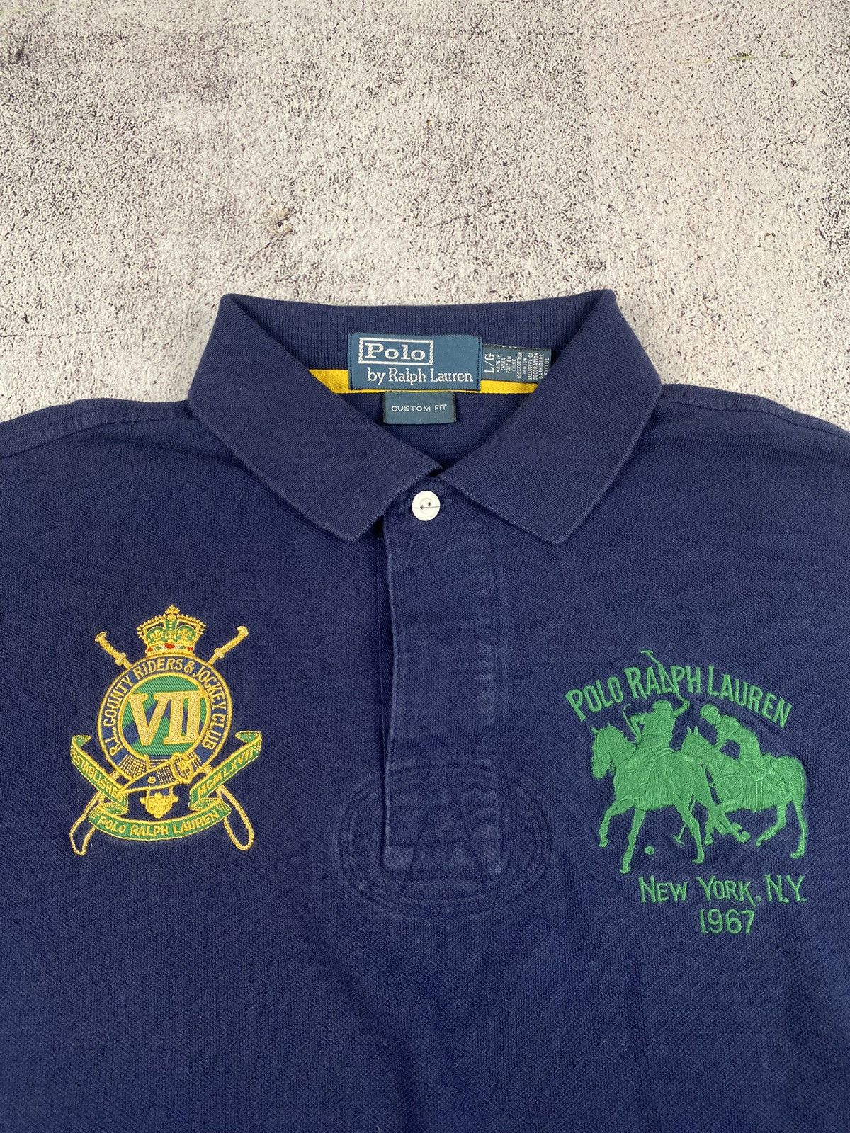 Polo Ralph Lauren × Vintage Vintage Polo Ralph Lauren New York polo shirt Size US L / EU 52-54 / 3 - 2 Thumbnail