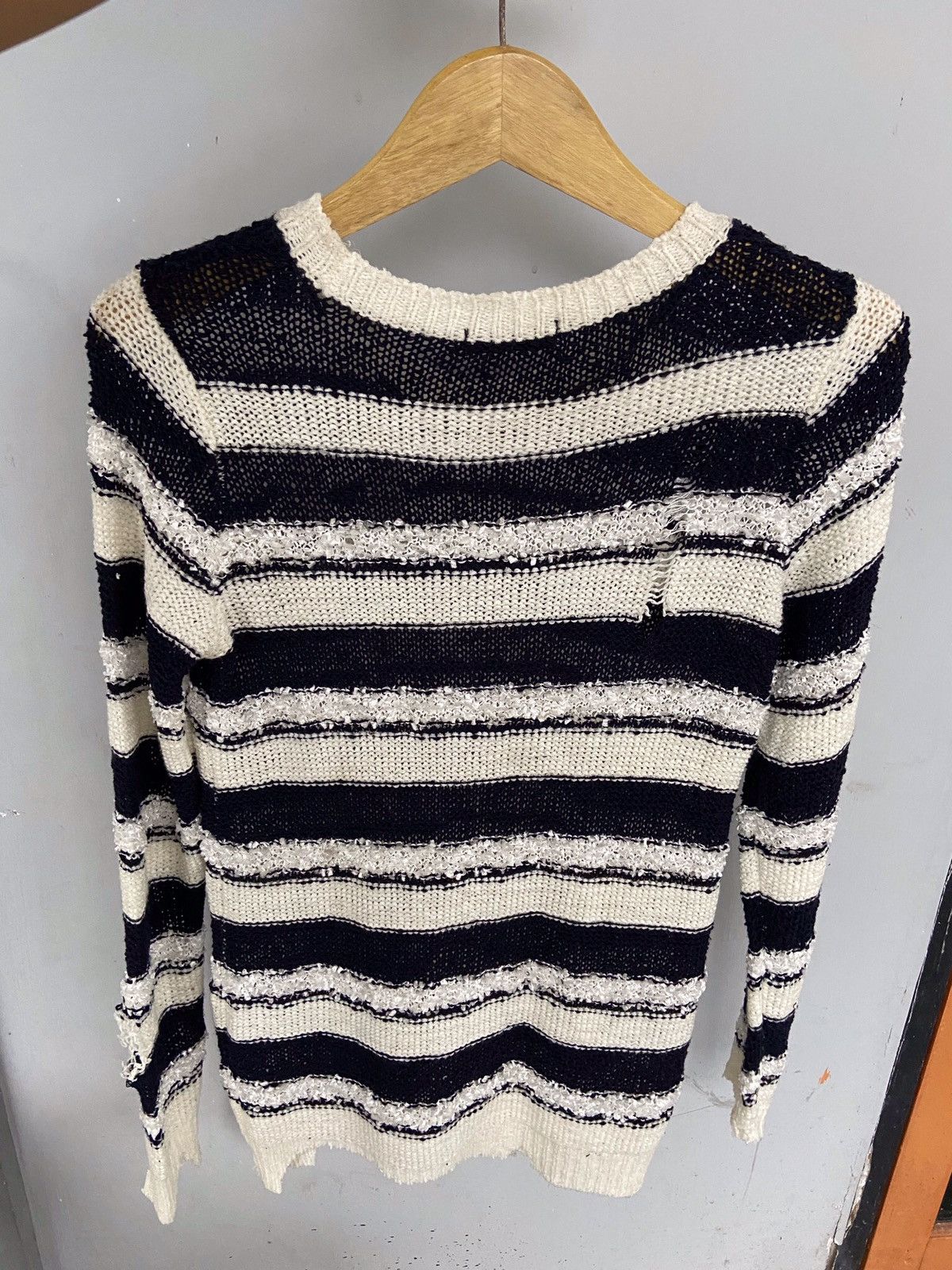 Japanese Brand × Vintage Vintage Clovis Destroyed Knit Japanese brand Size US M / EU 48-50 / 2 - 3 Thumbnail