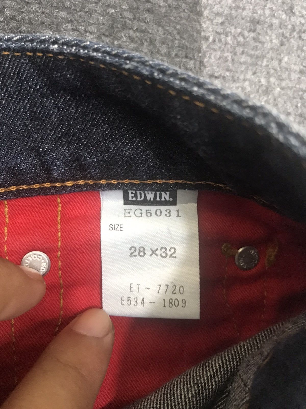 Edwin VERY RARE BOOTCUT EDWIN JAPAN BLUE TRIP JEANS Size US 30 / EU 46 - 15 Thumbnail