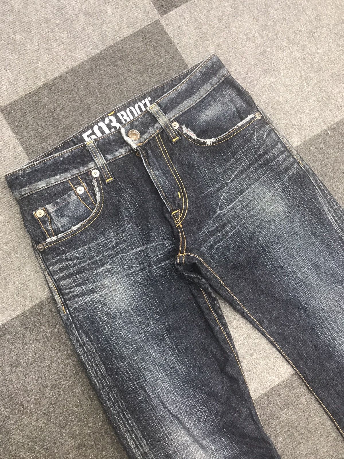 Edwin VERY RARE BOOTCUT EDWIN JAPAN BLUE TRIP JEANS Size US 30 / EU 46 - 4 Thumbnail