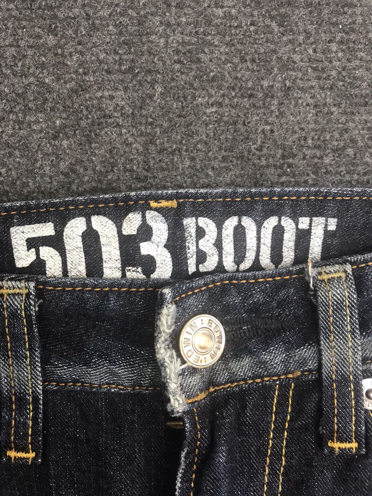 Edwin VERY RARE BOOTCUT EDWIN JAPAN BLUE TRIP JEANS Size US 30 / EU 46 - 6 Thumbnail