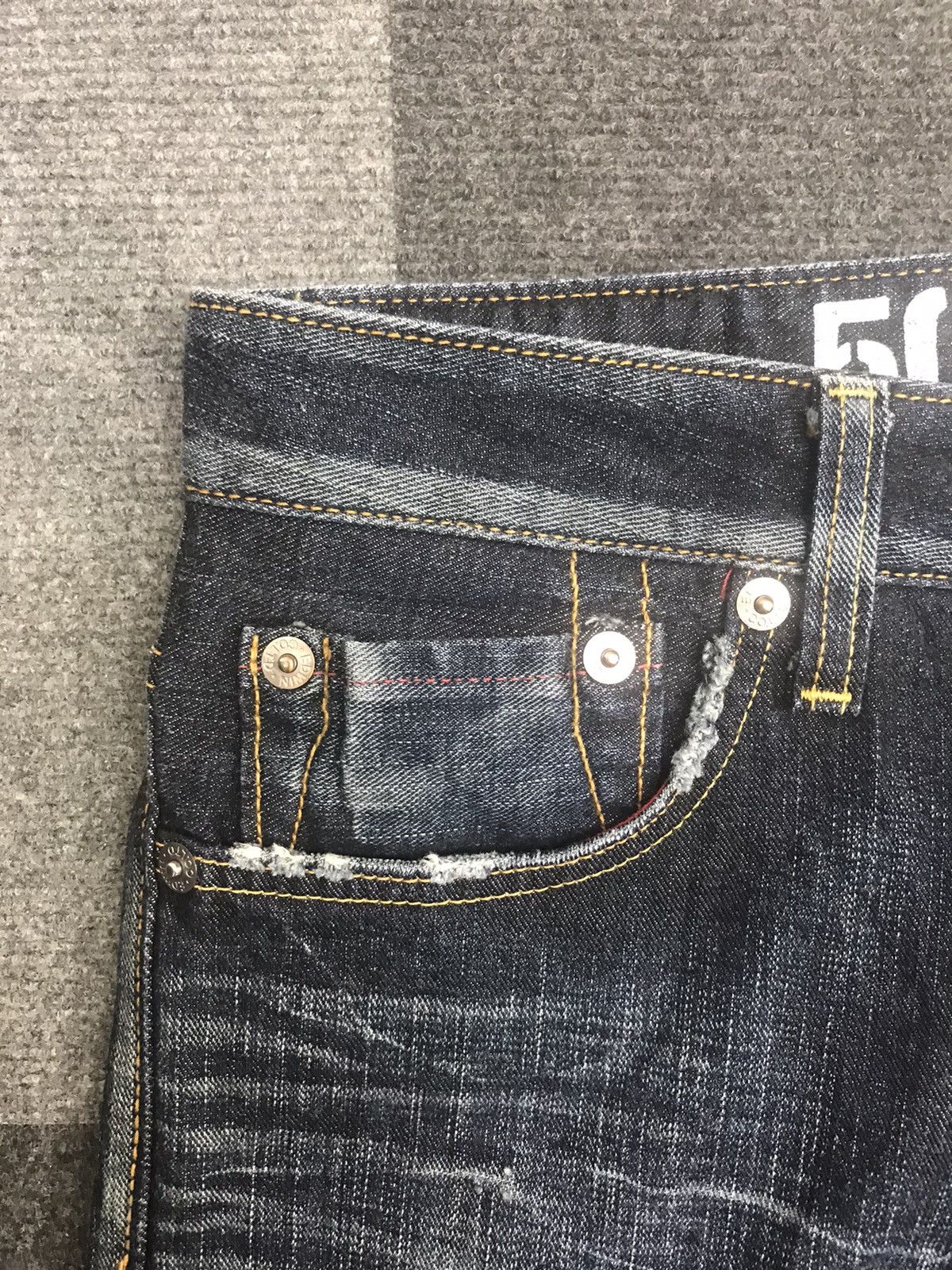 Edwin VERY RARE BOOTCUT EDWIN JAPAN BLUE TRIP JEANS Size US 30 / EU 46 - 8 Thumbnail