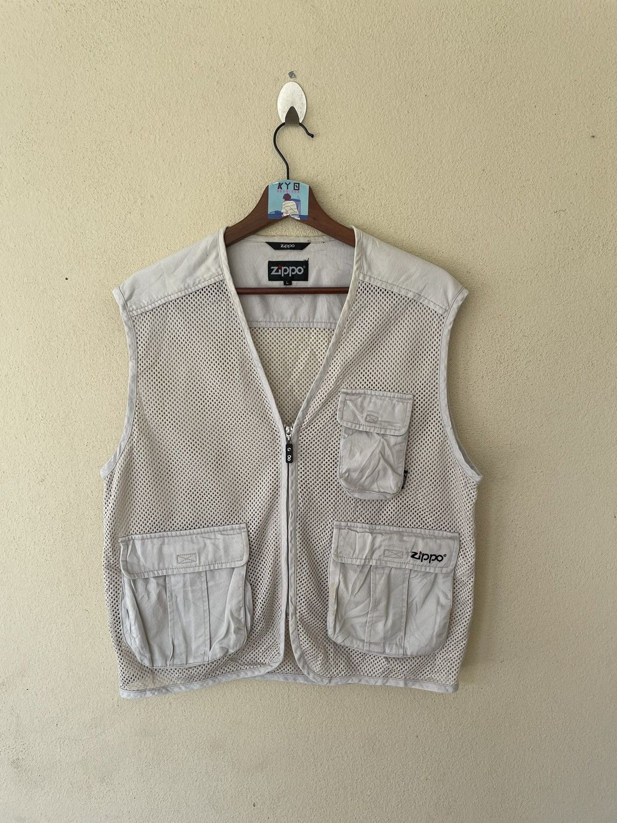 Vintage × Zippo VINTAGE ZIPPO UTILITIES FISHNET VEST Size US L / EU 52-54 / 3 - 1 Thumbnail