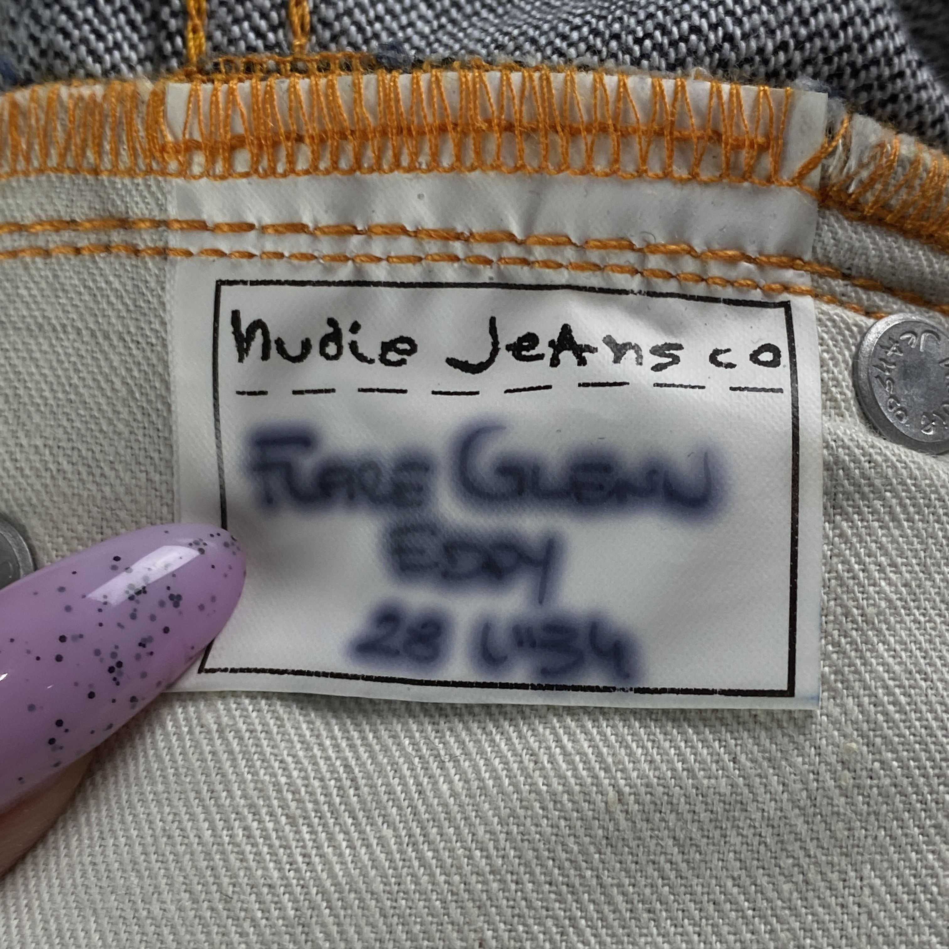 Nudie Jeans Men’s Denim Jeans Pants Nudie Size W28 Blue Size US 28 / EU 44 - 9 Thumbnail