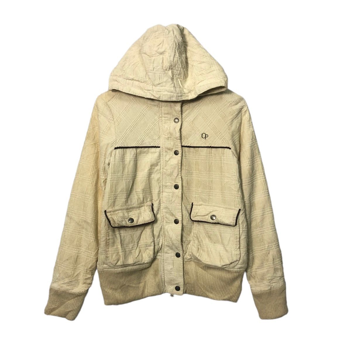 Ocean Pacific Vintage Ocean Pacific Zipper Ups Corduroy Hoodie Jacket Size US M / EU 48-50 / 2 - 1 Thumbnail