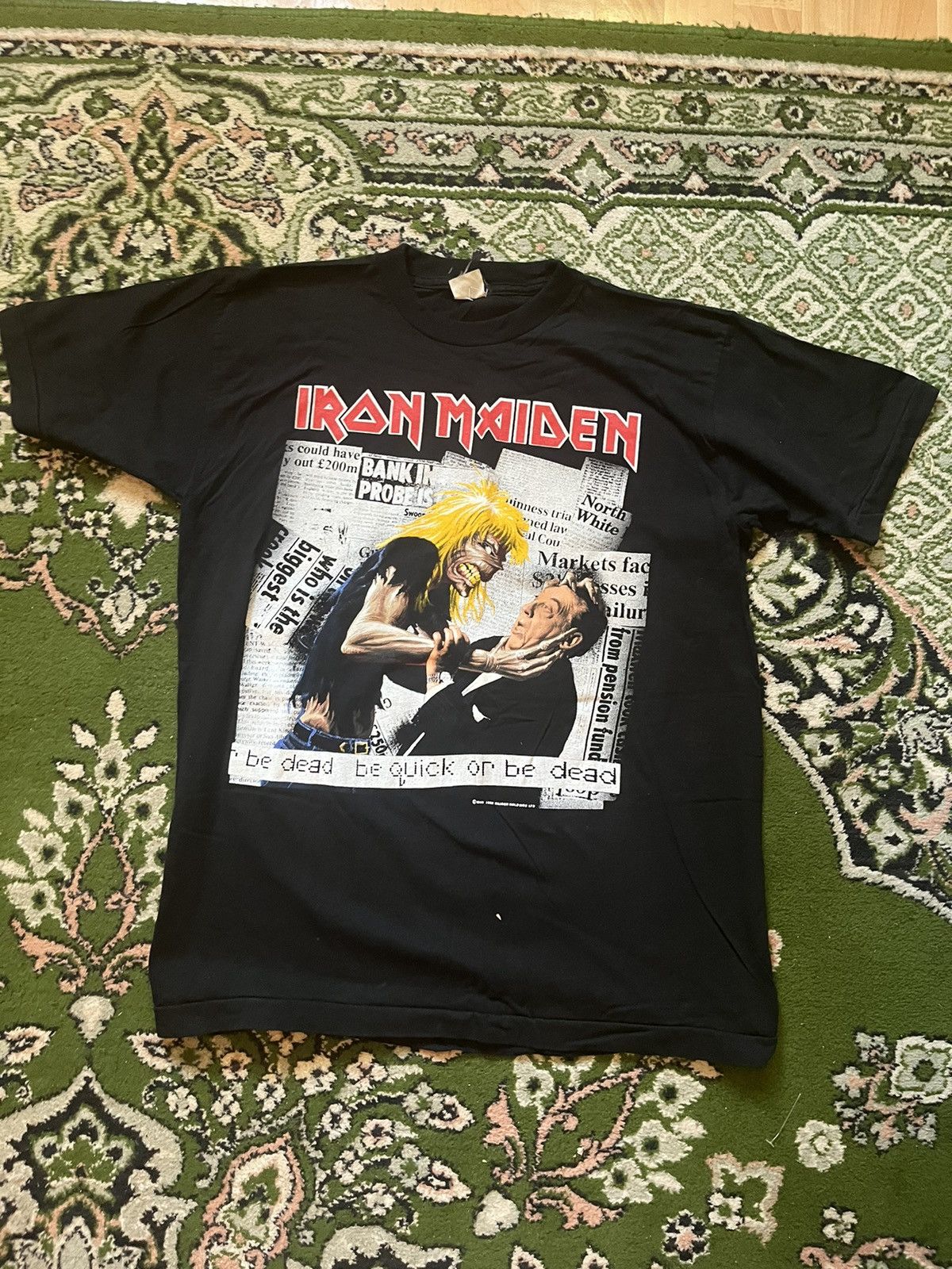 image of Iron Maiden 1992 in Black, Men's (Size Large)